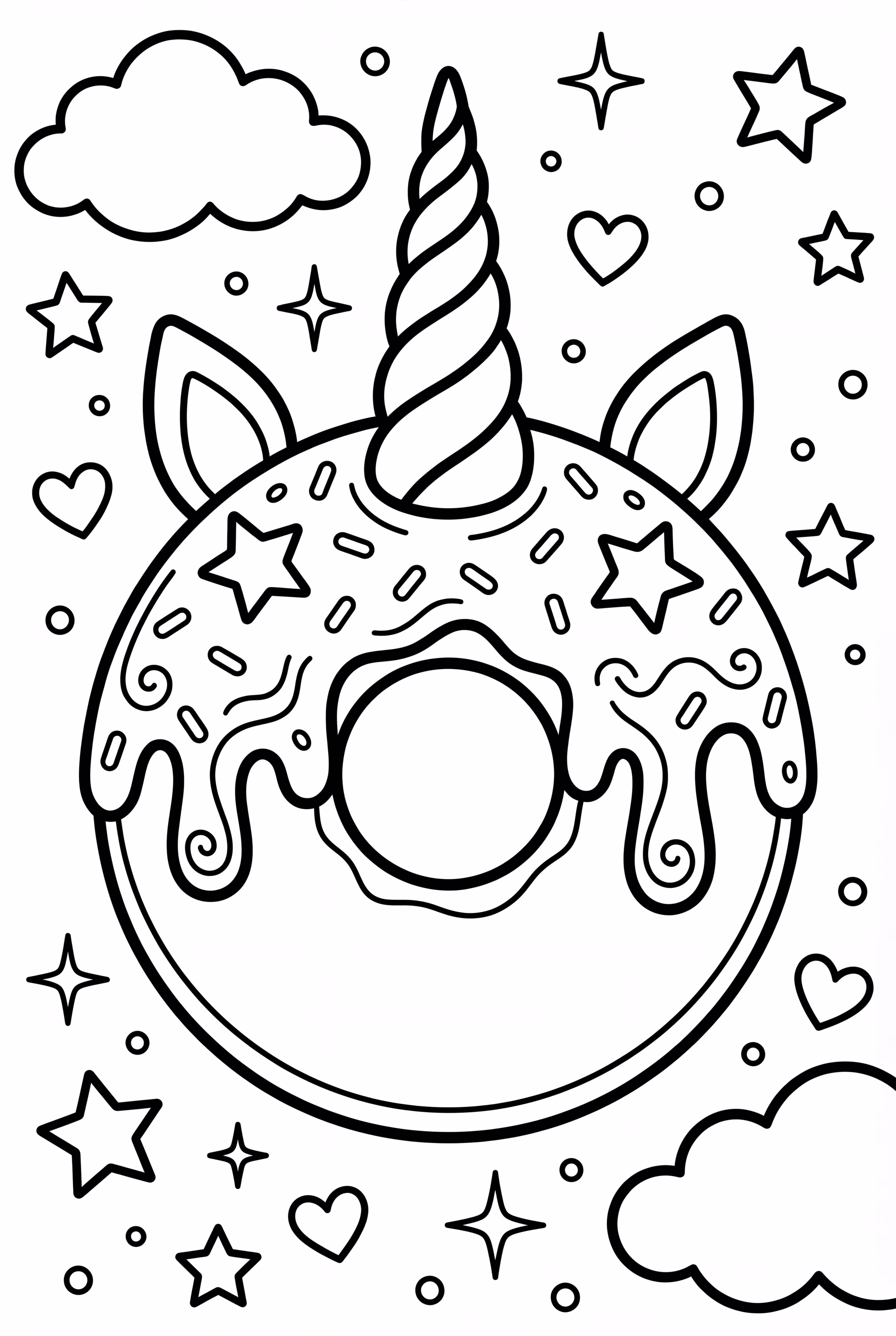 Unicorn Donut With Glitter Icing