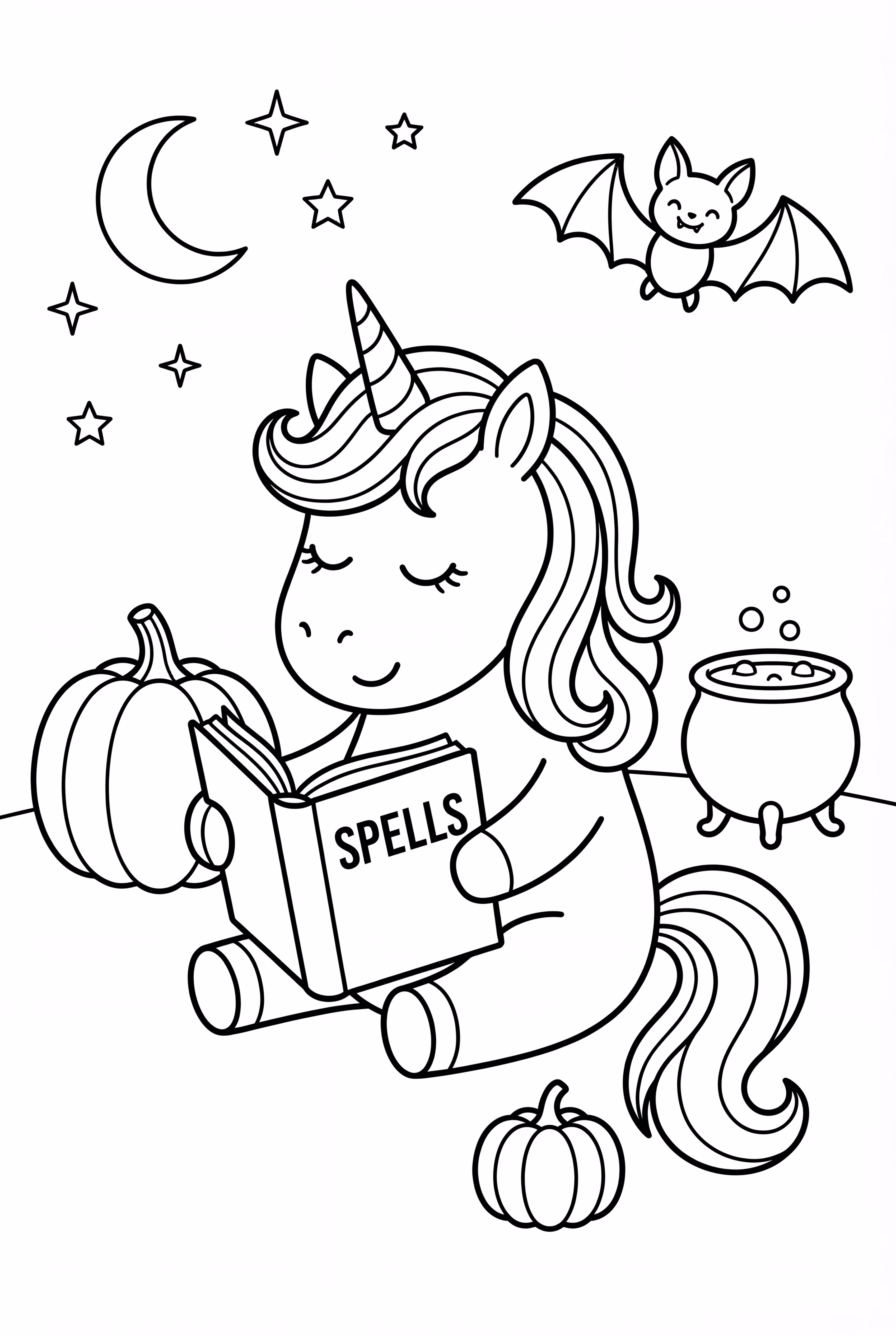 유니콘 핼러윈 주문서 읽기