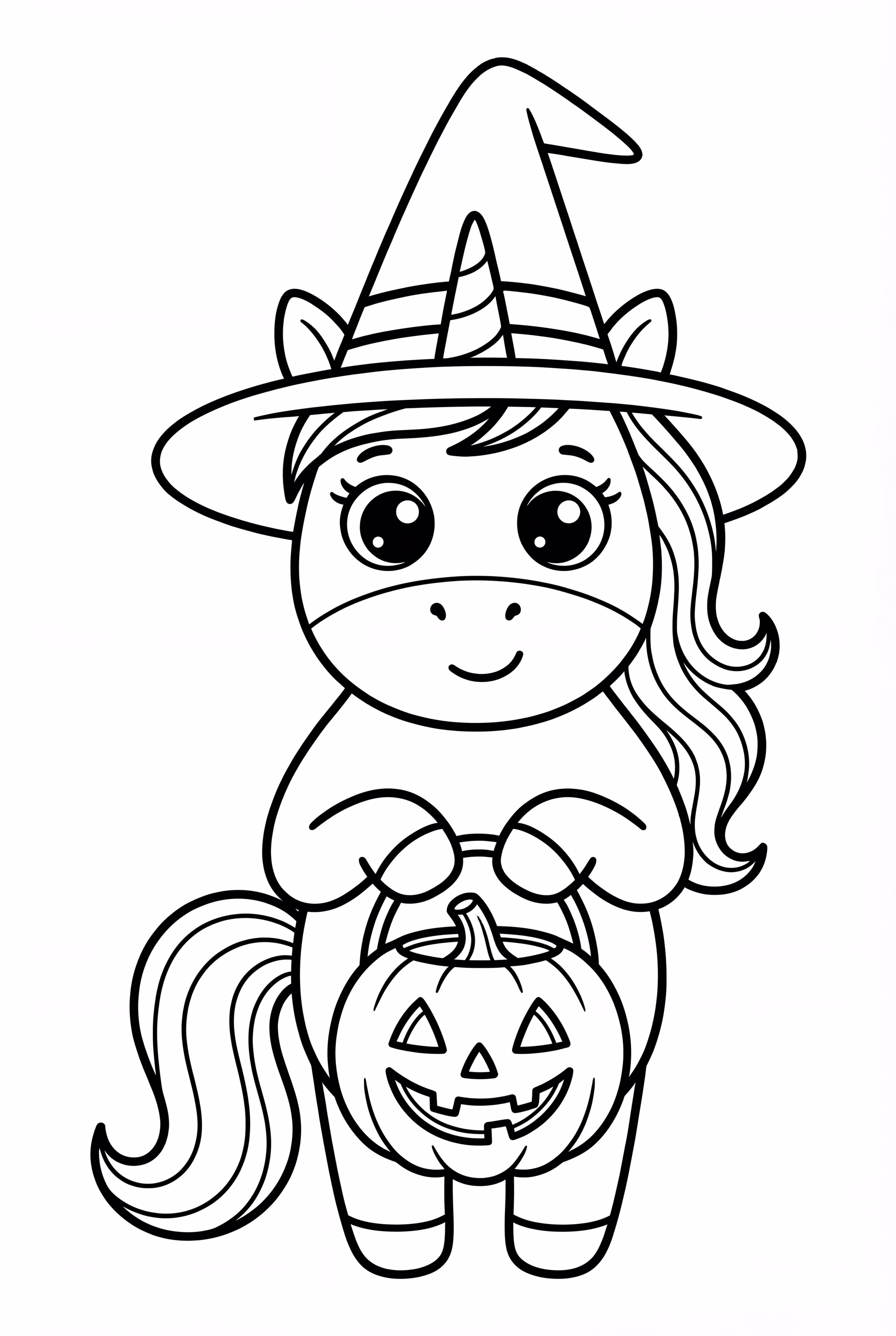 Unicorn Halloween's First Trick-Or-Treat