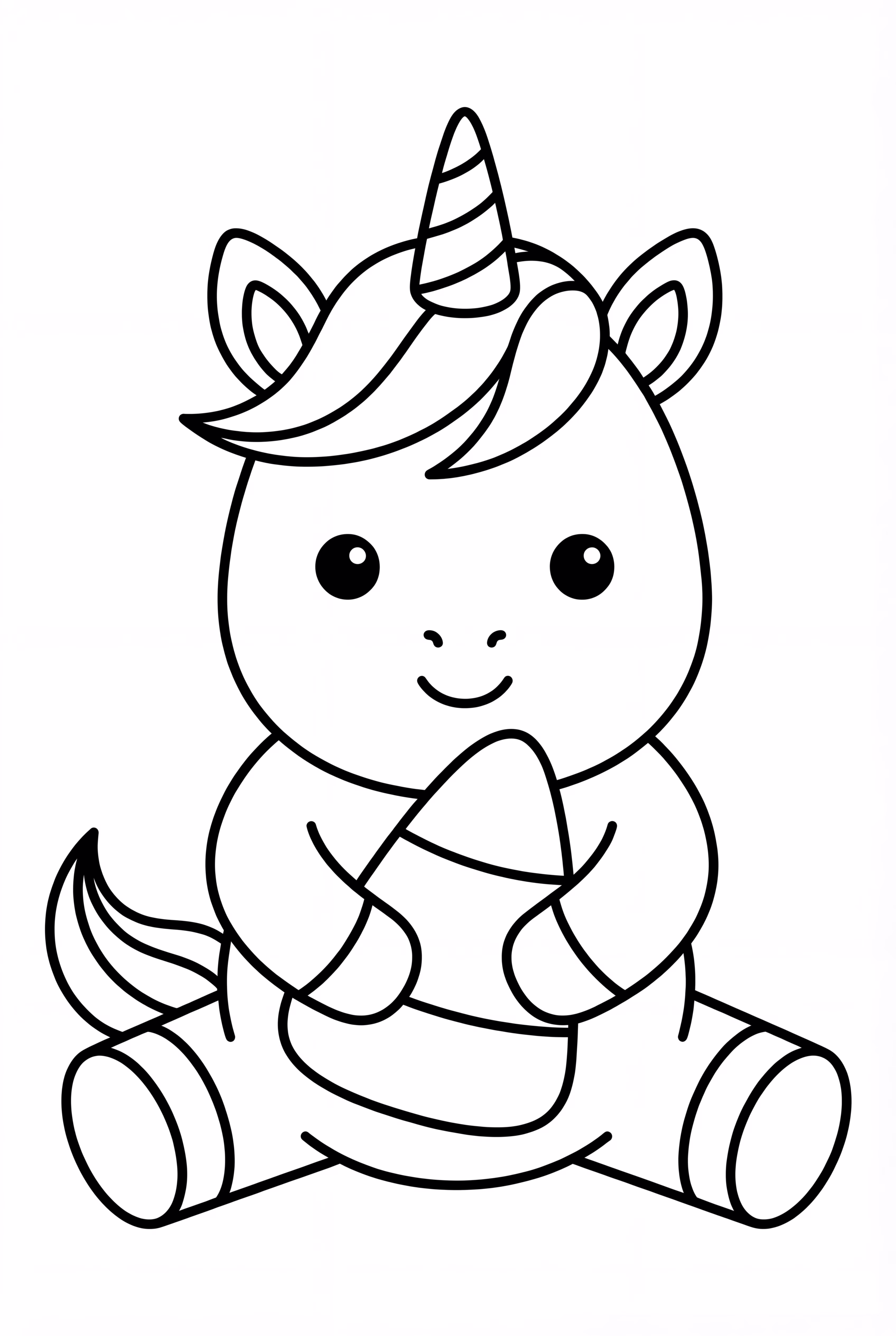 Einhorn Halloween mit Candy Corn