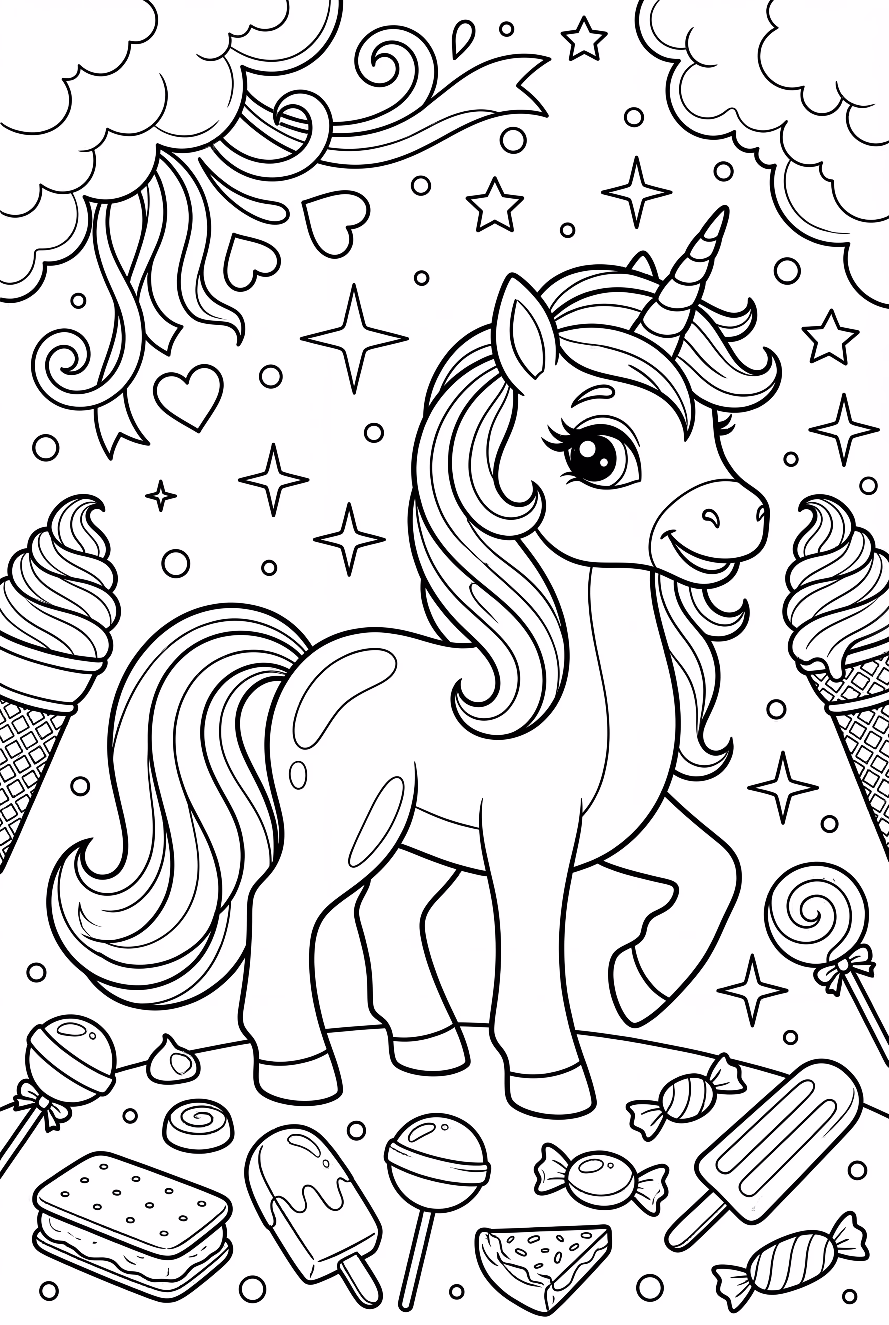 Unicorn's Ice Cream Time