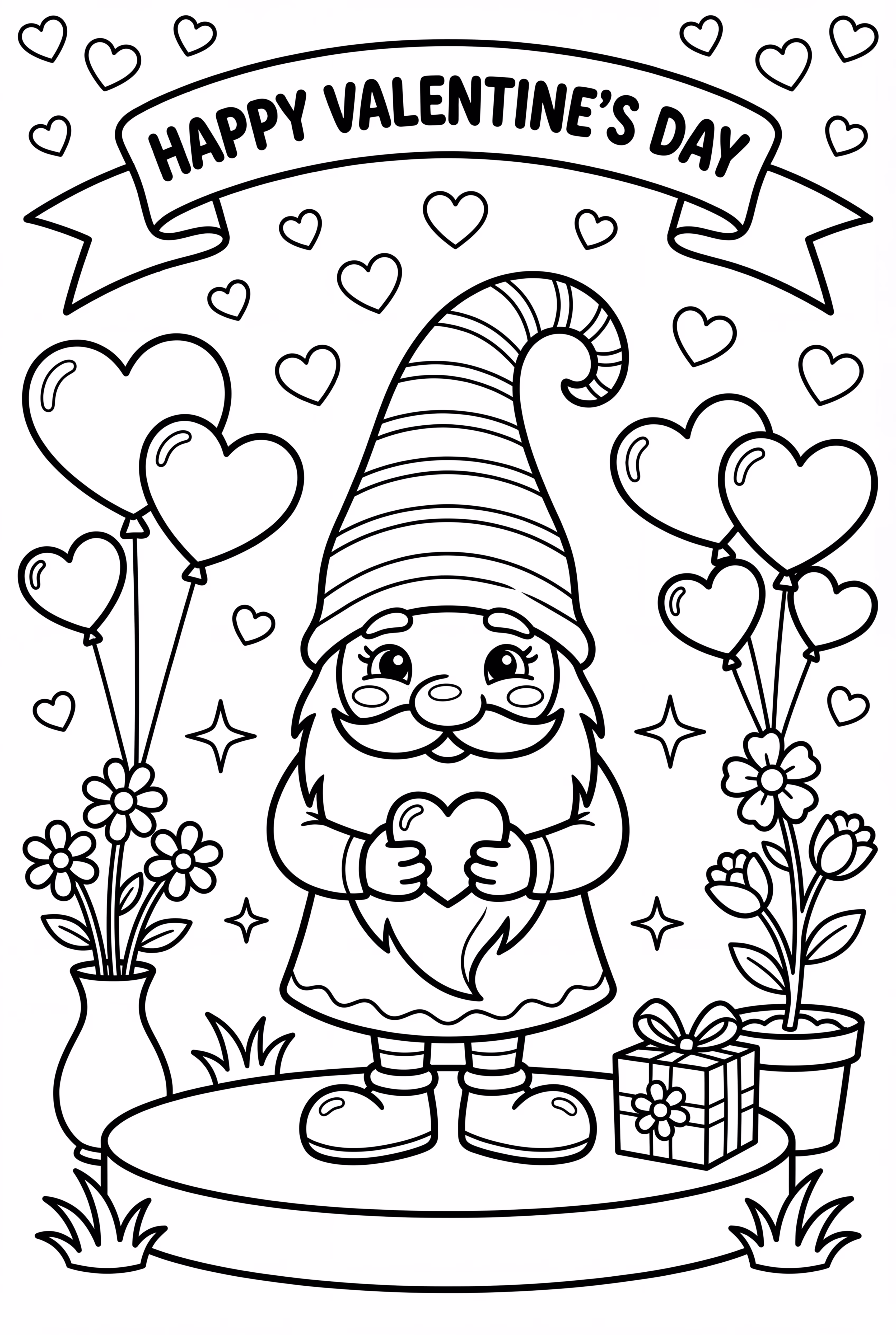 Mago del Amor Gnomo de San Valentín 'Feliz Día de San Valentín'