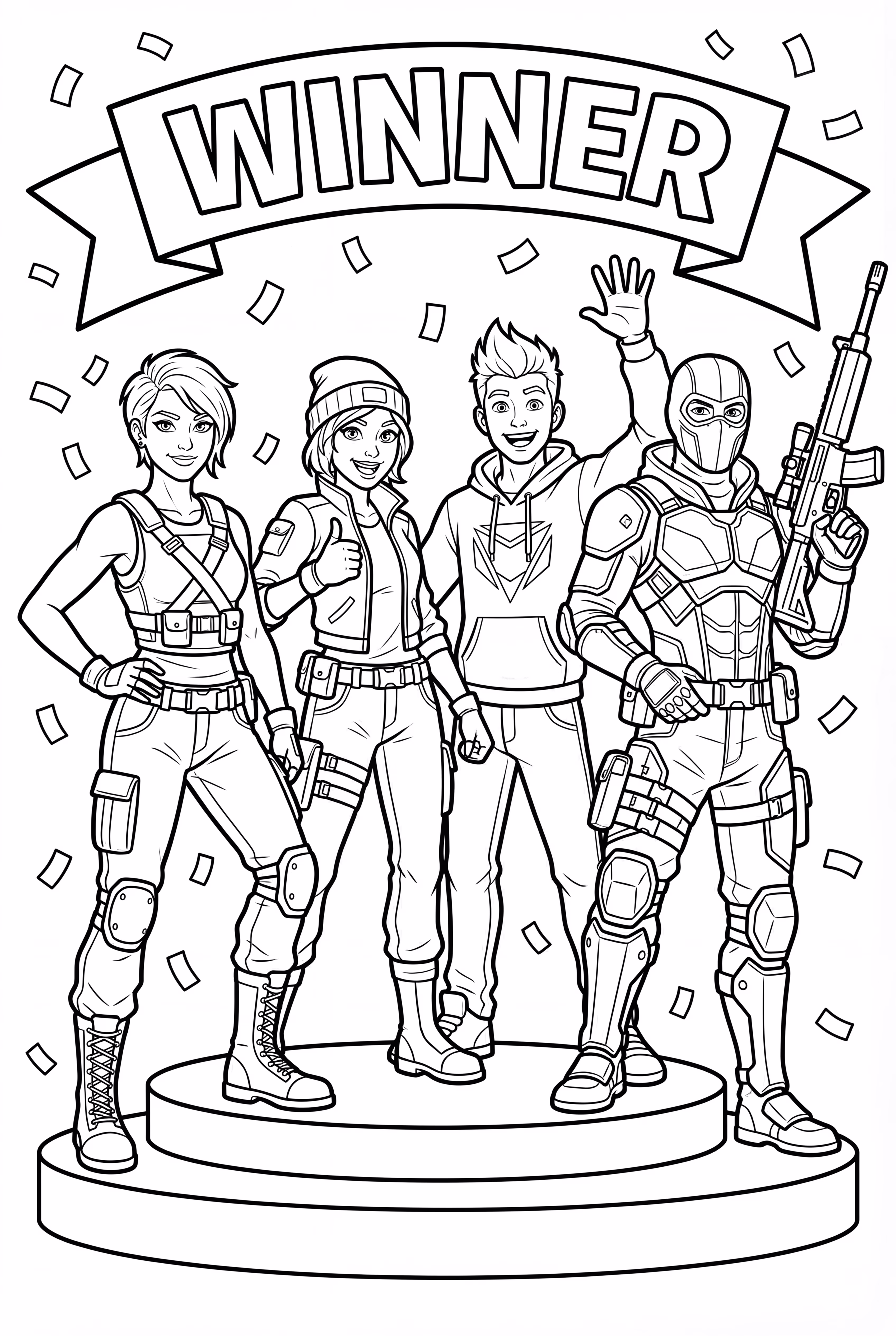 Valorant-Agenten auf dem Siegerbildschirm