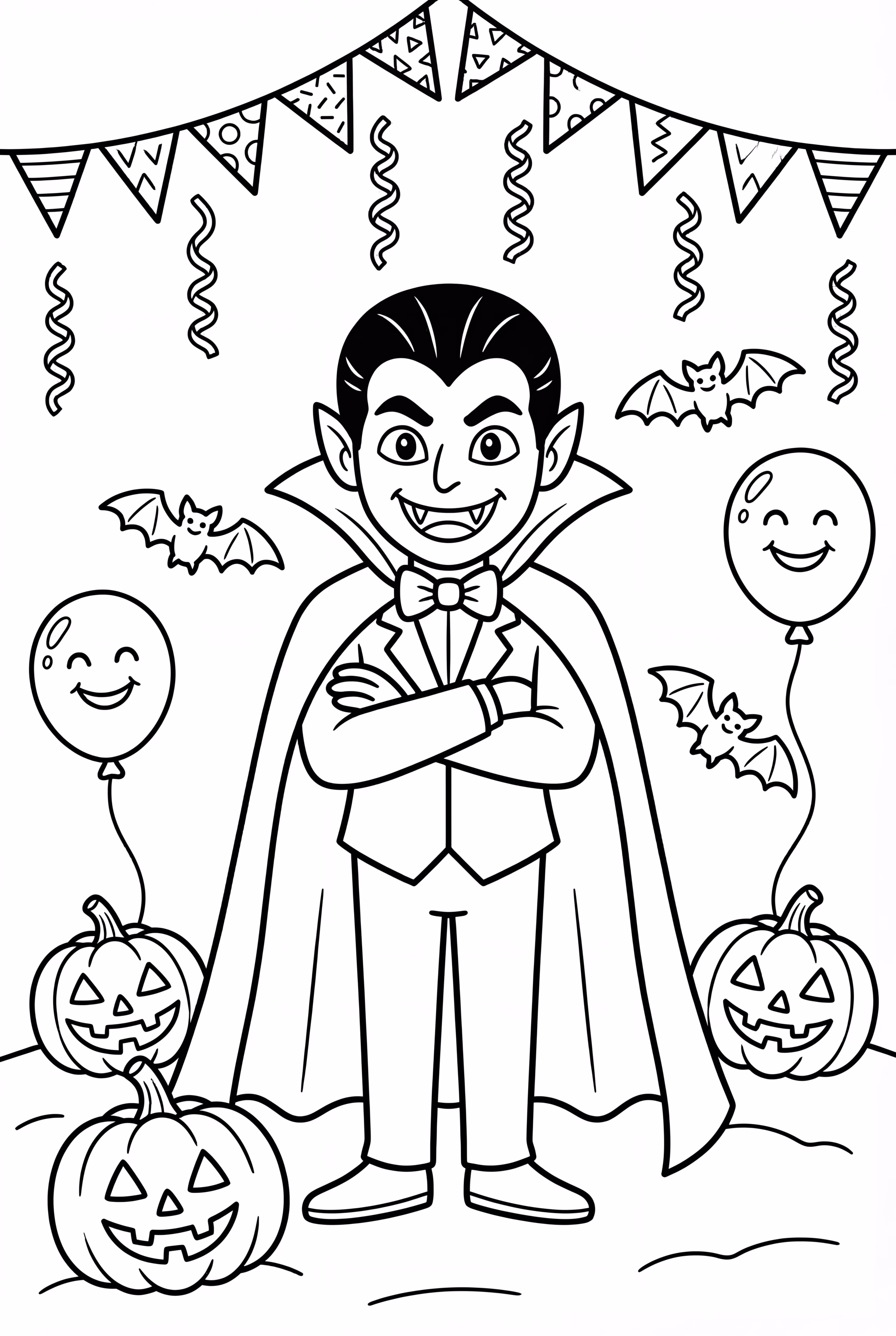 Vampire At A Halloween Party