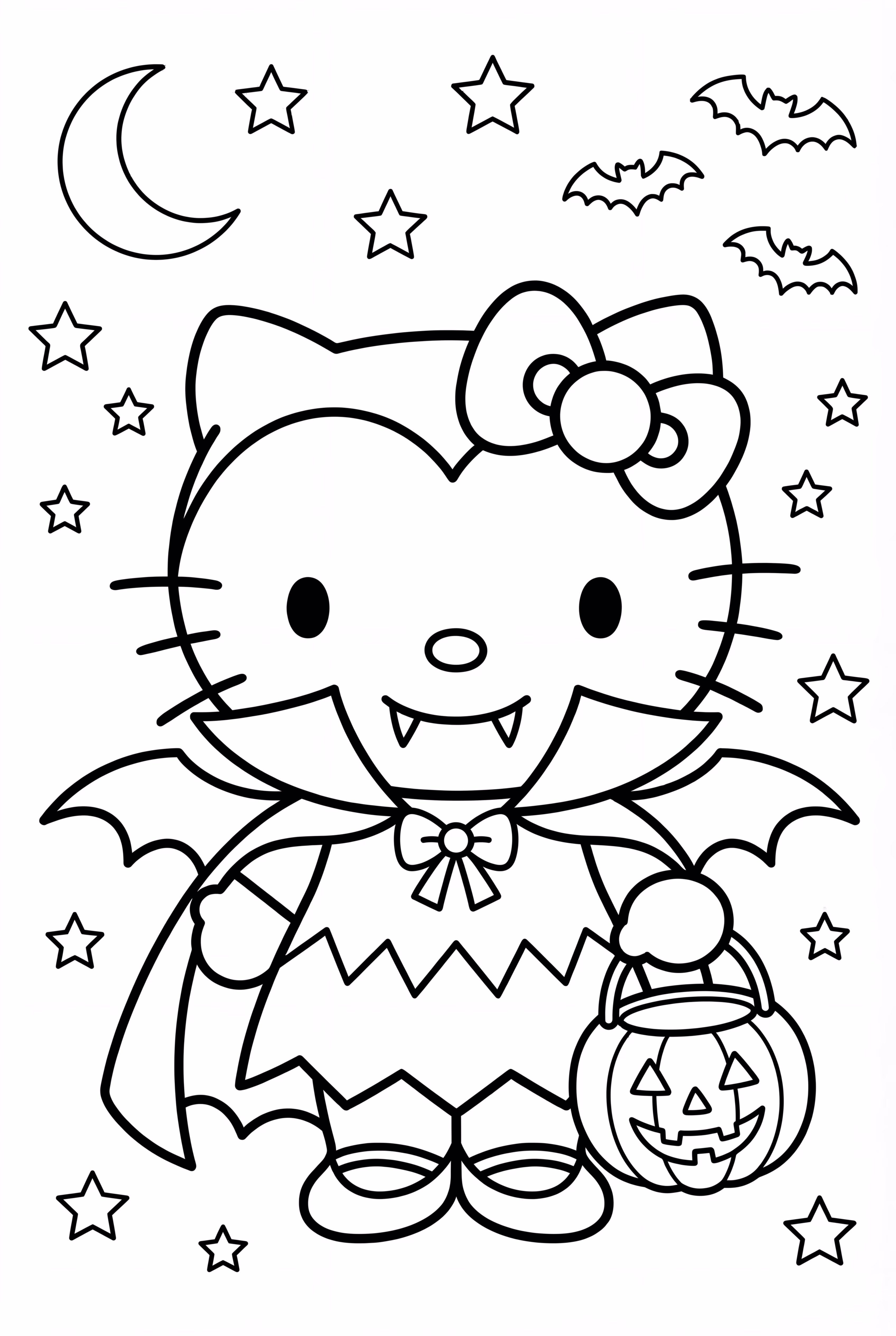 Vampire Hello Kitty With A Cape