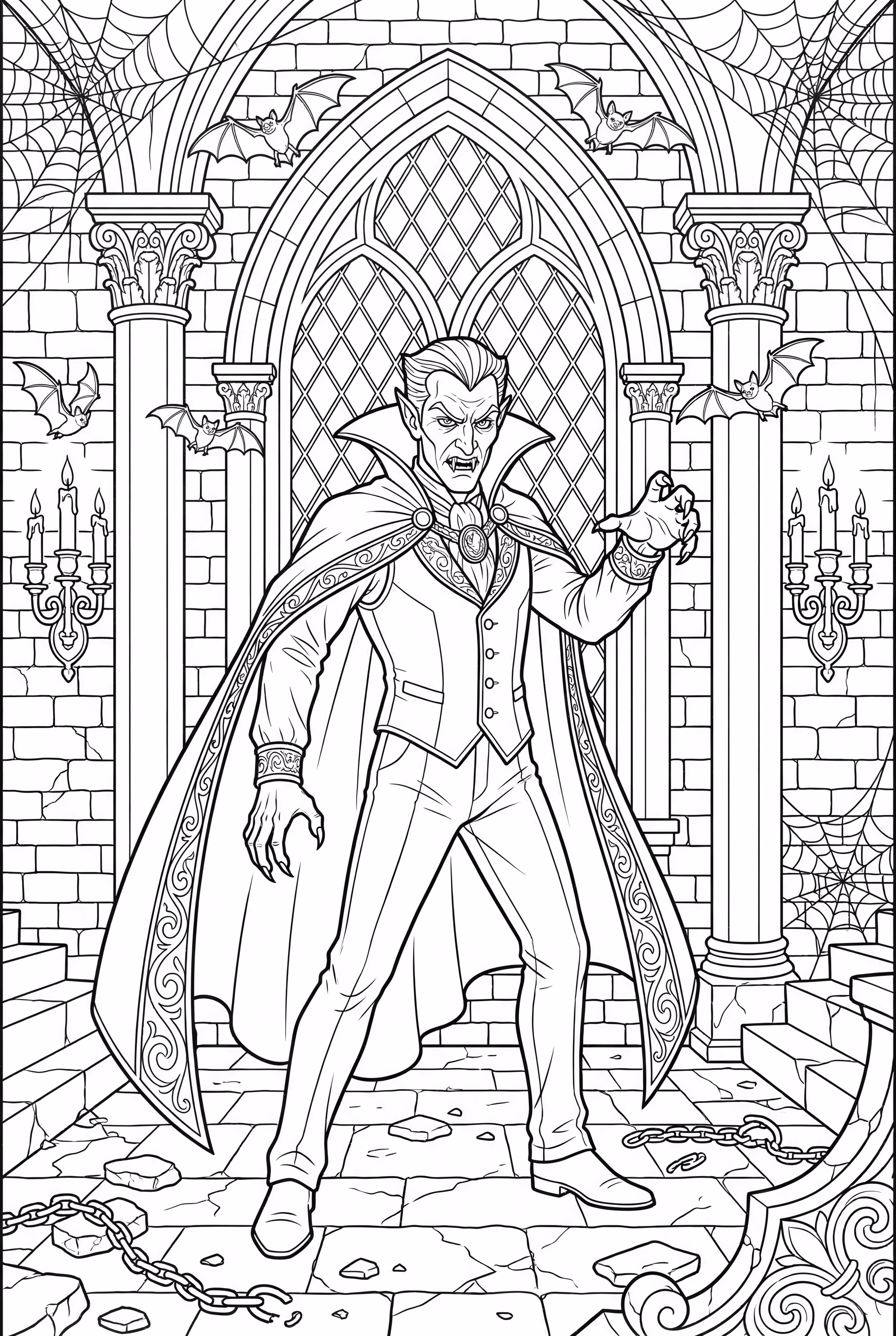 细节丰富的吸血鬼墓穴