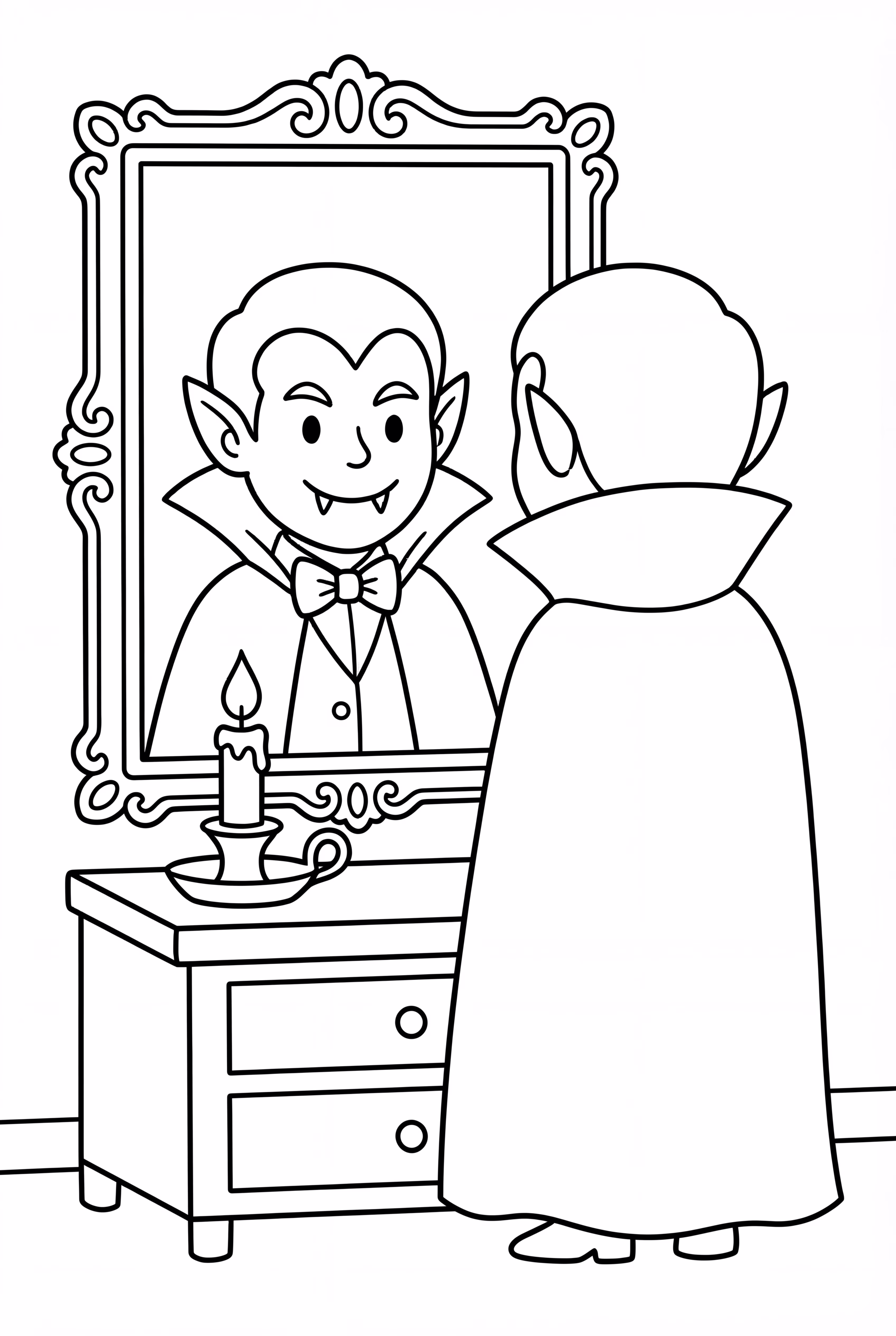 Vampire Looking In A Mirror