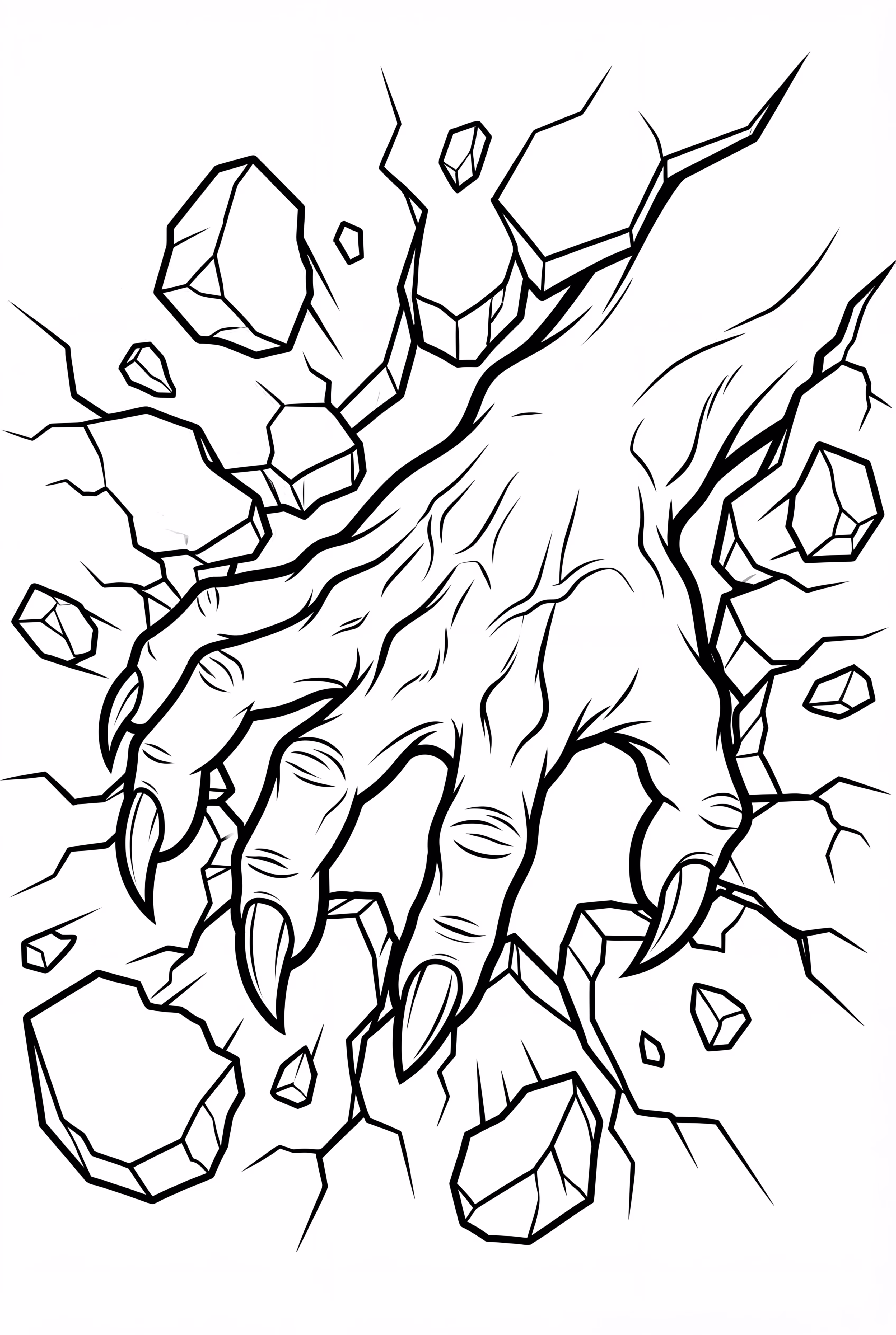 venom's Claws Ripping Concrete