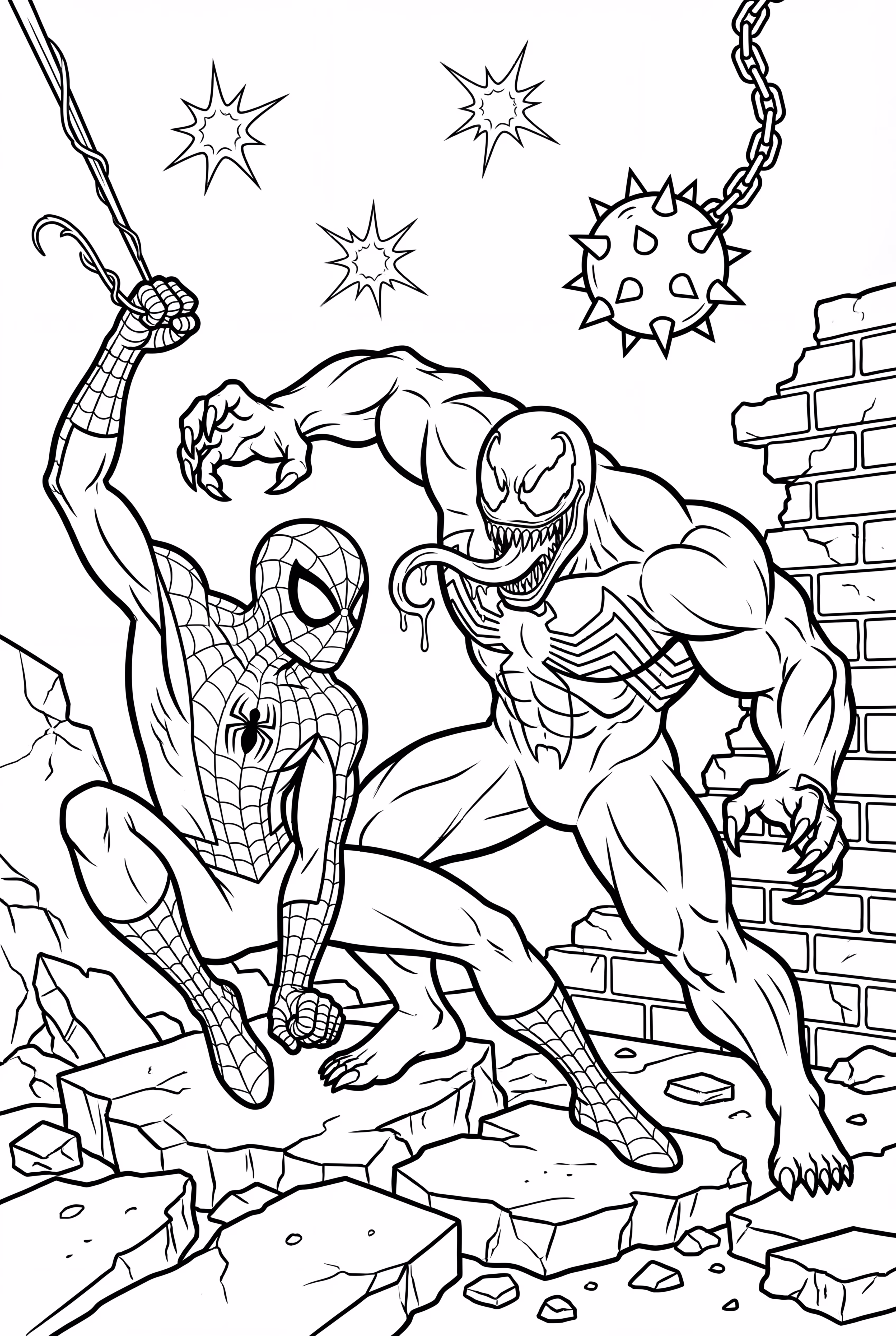 venom spiderman epic showdown