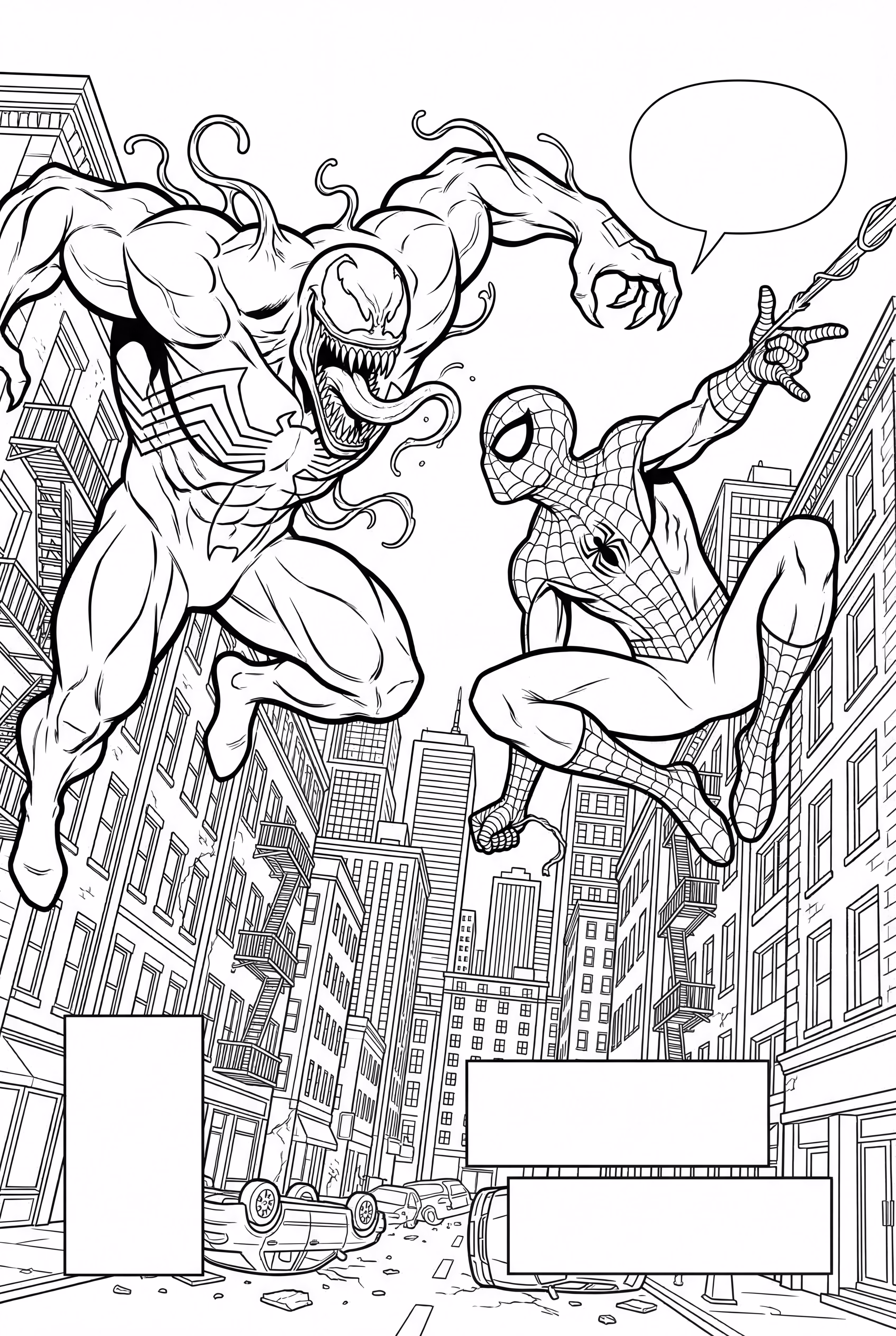 luta do veneno com o homem aranha