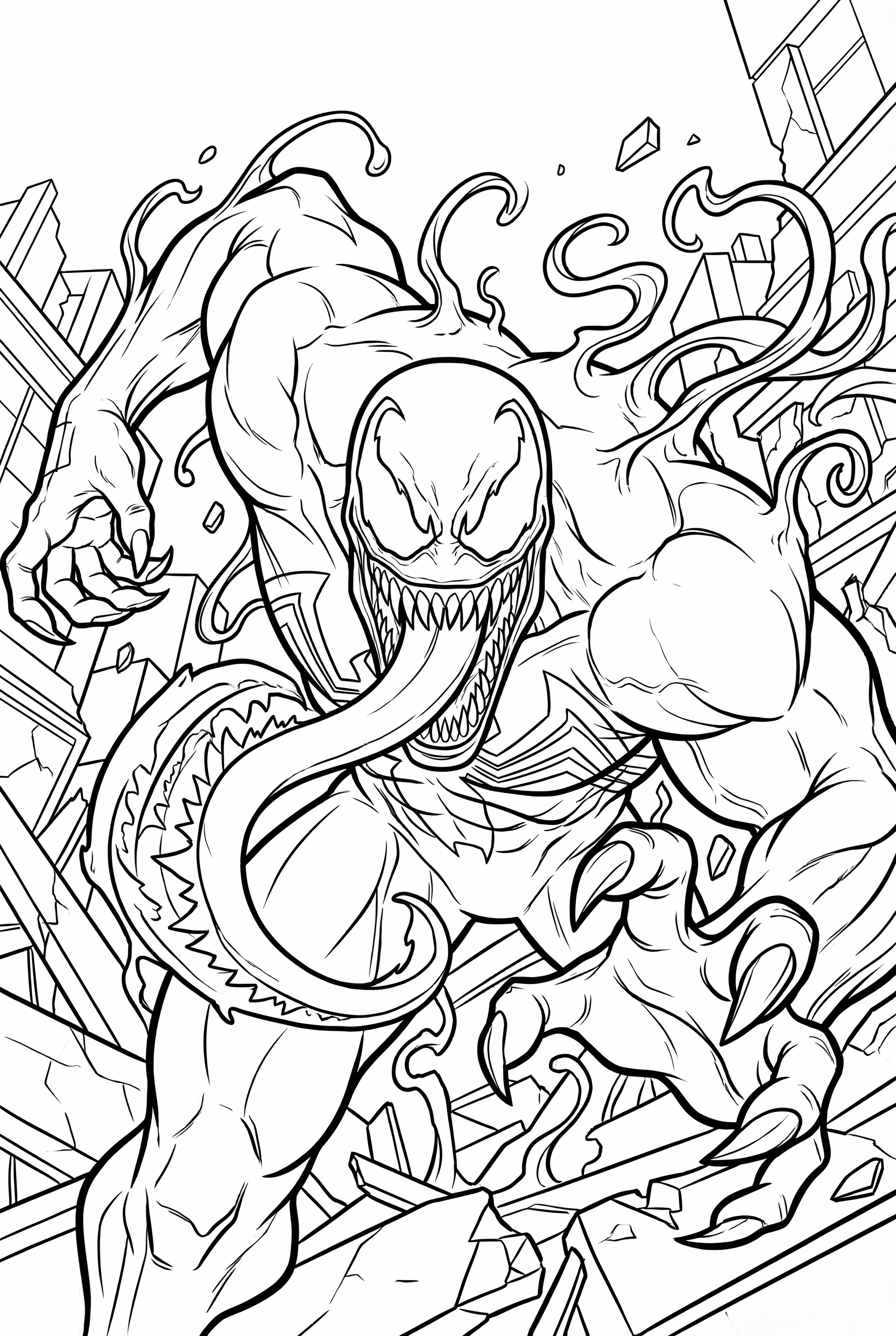 ataque da língua do Venom-2