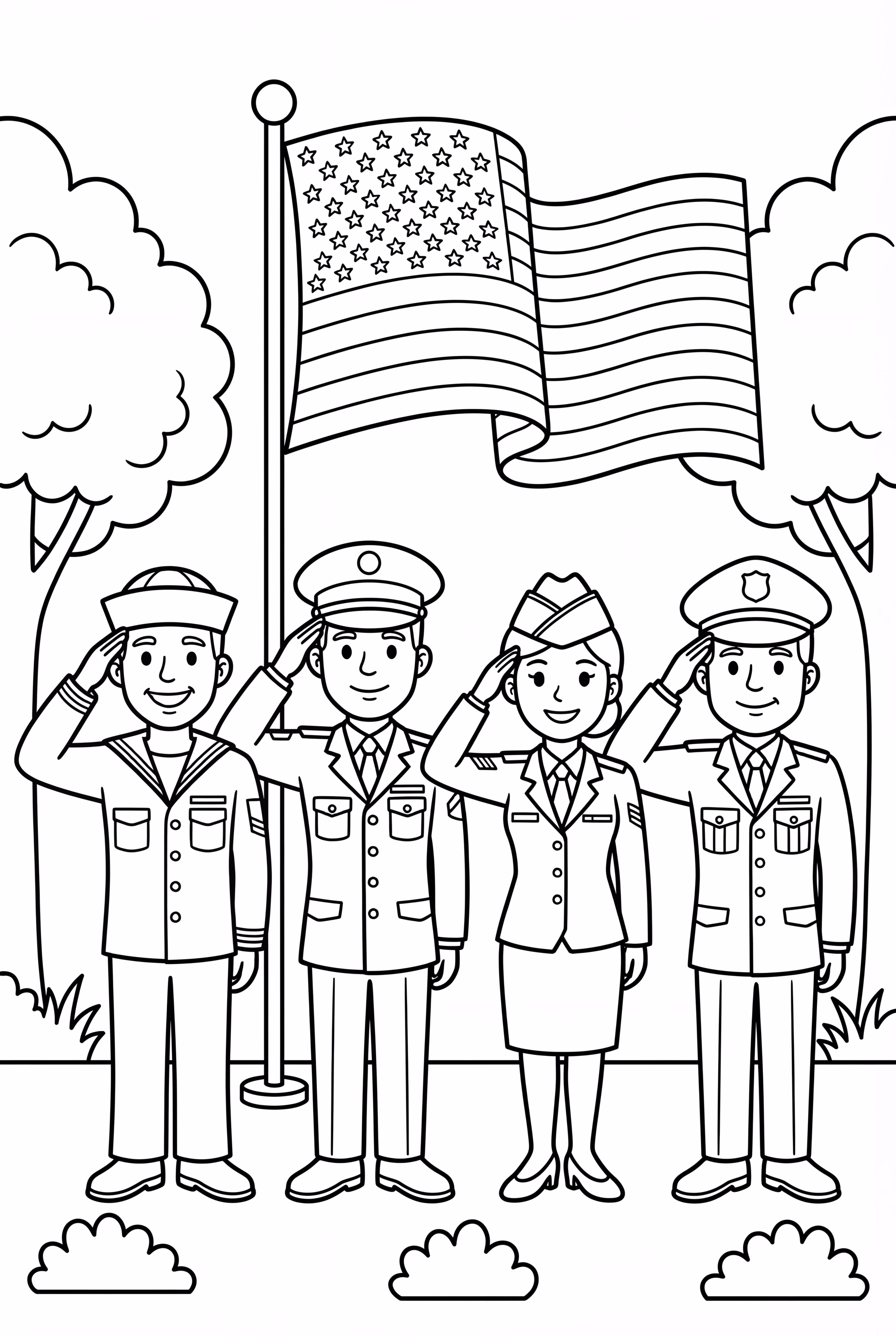 Veterans Day Historical Scene