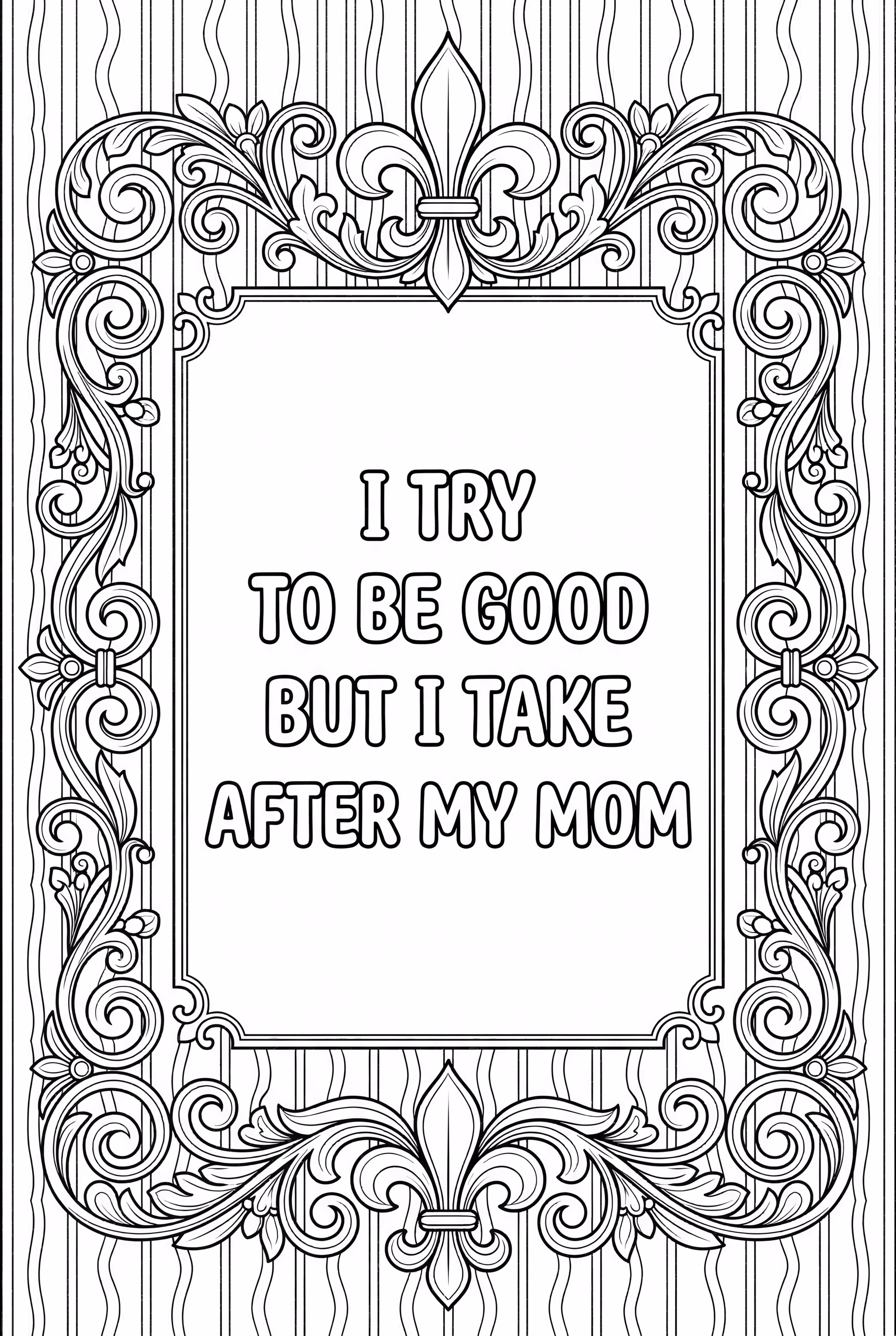 Cadre victorien avec une citation sarcastique