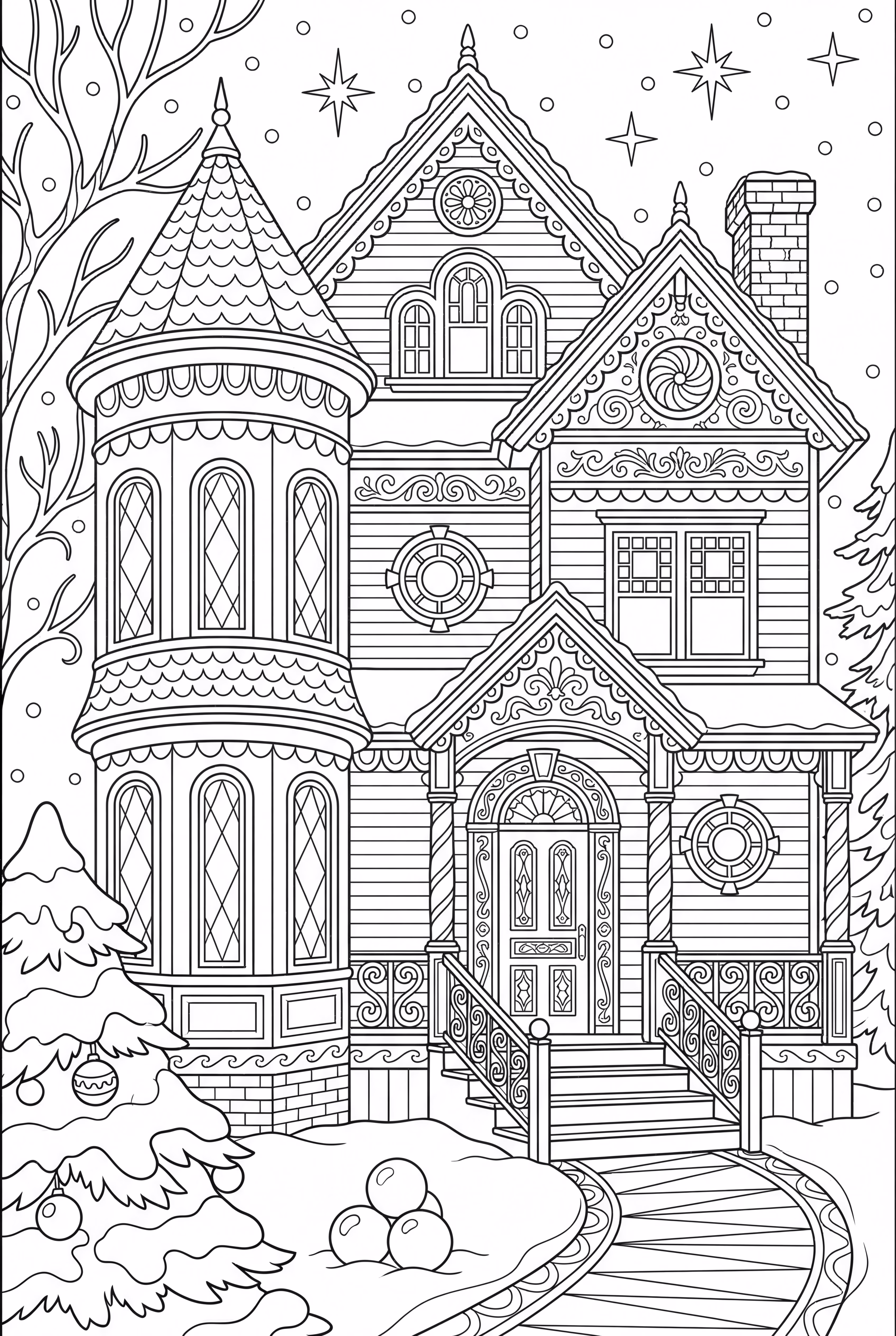 Mansão de Biscoito de Gengibre em Estilo Vitoriano-2