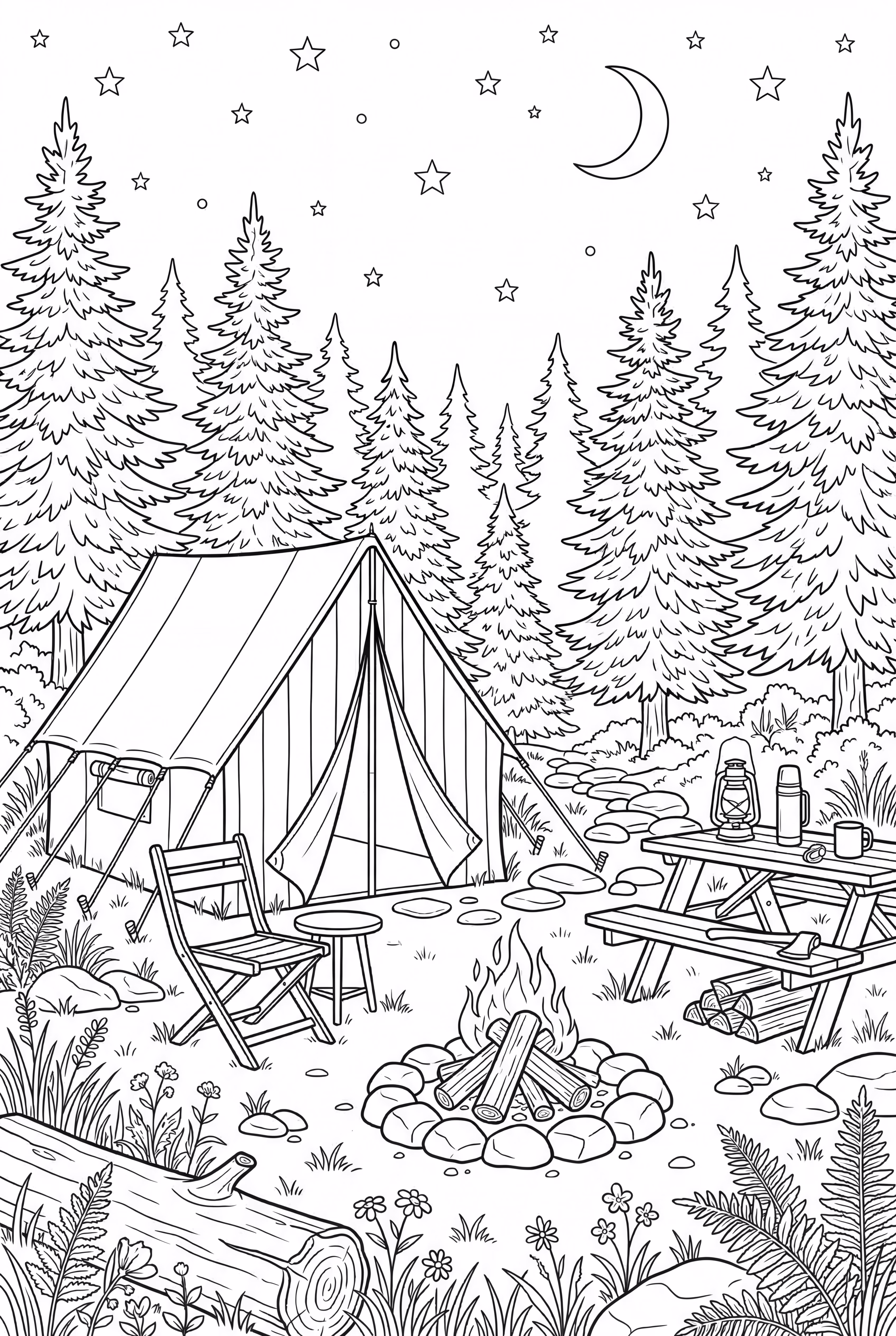 Furgão Vintage Sob as Estrelas