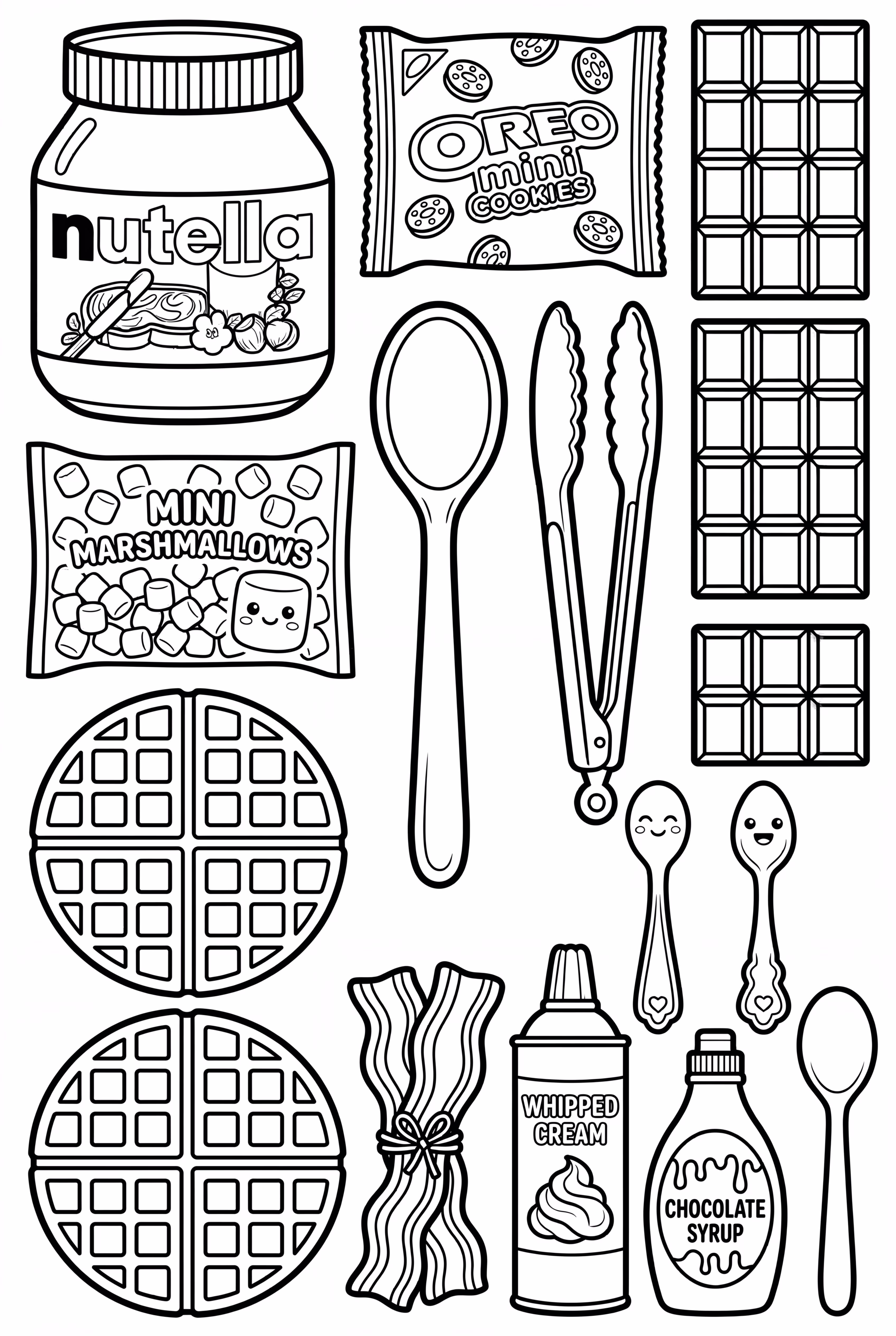 Waffle And Dessert Toppings Set