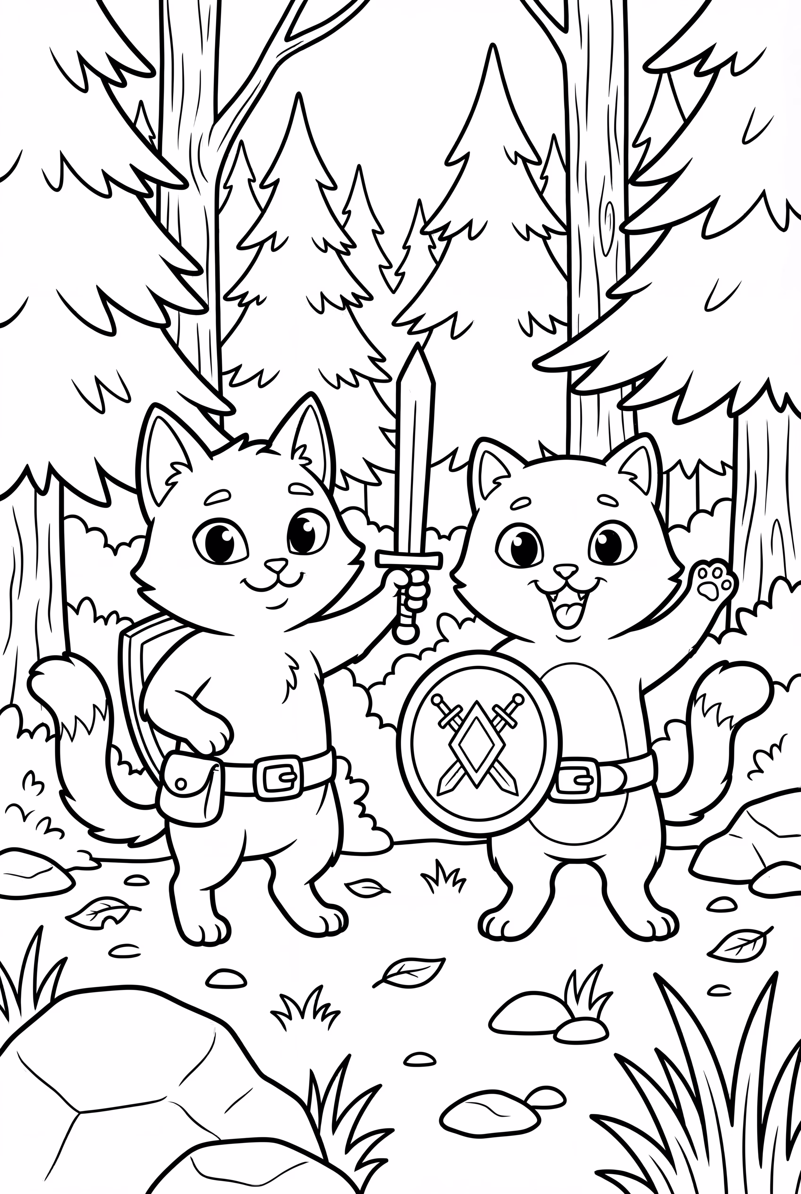 Warrior Cat Battle Scene