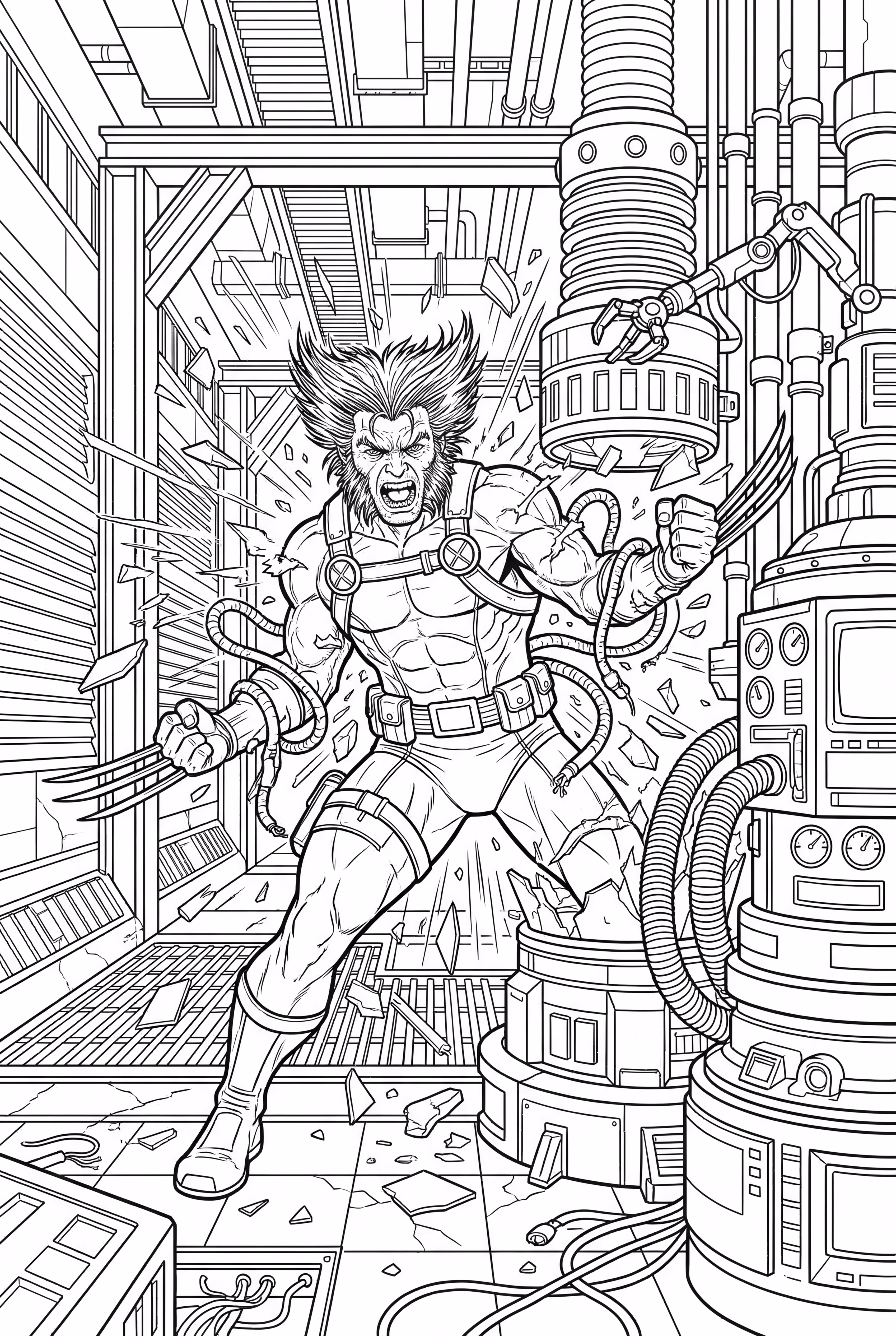 X战警金刚狼逃离实验室