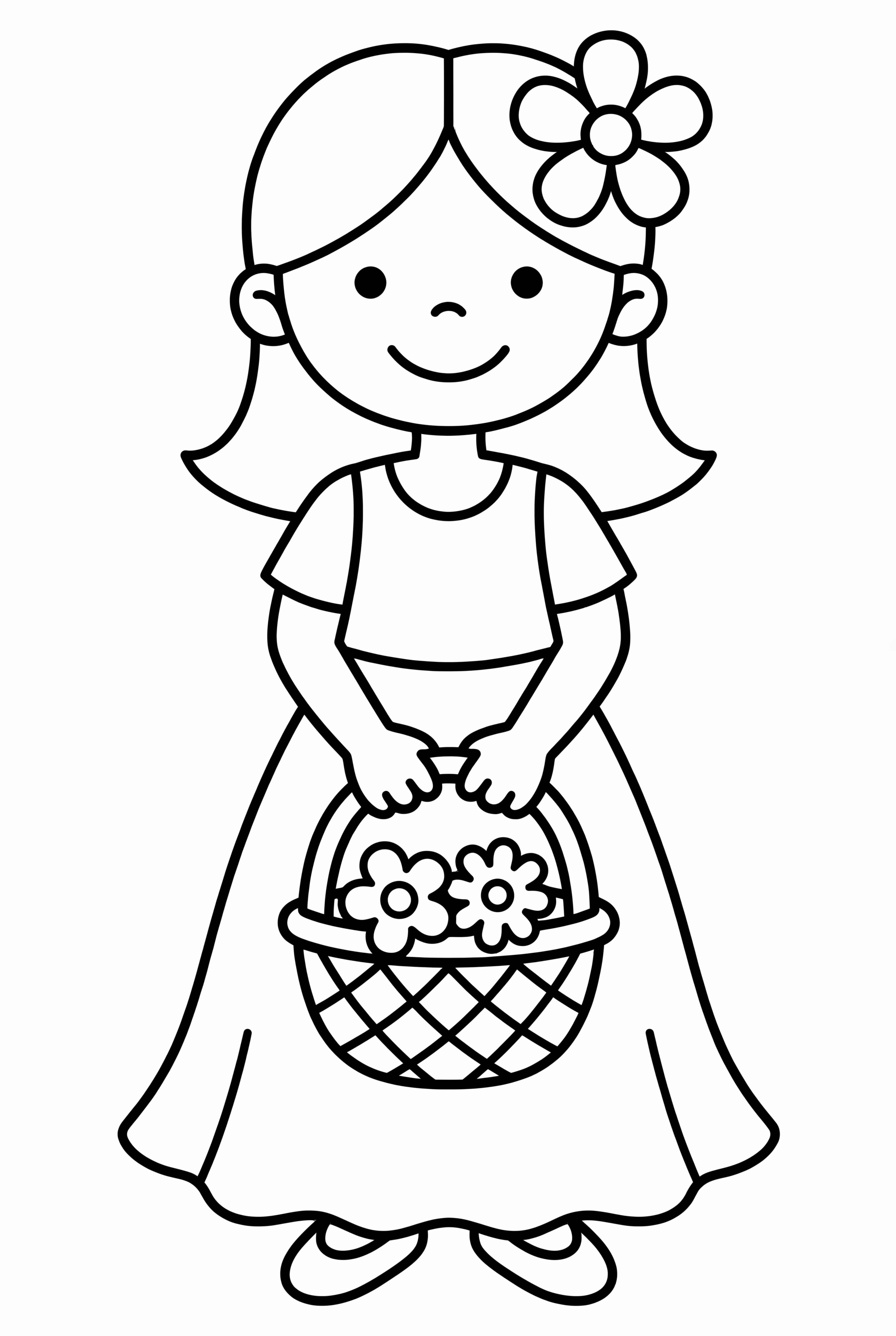 Wedding Flower Girl With A Basket