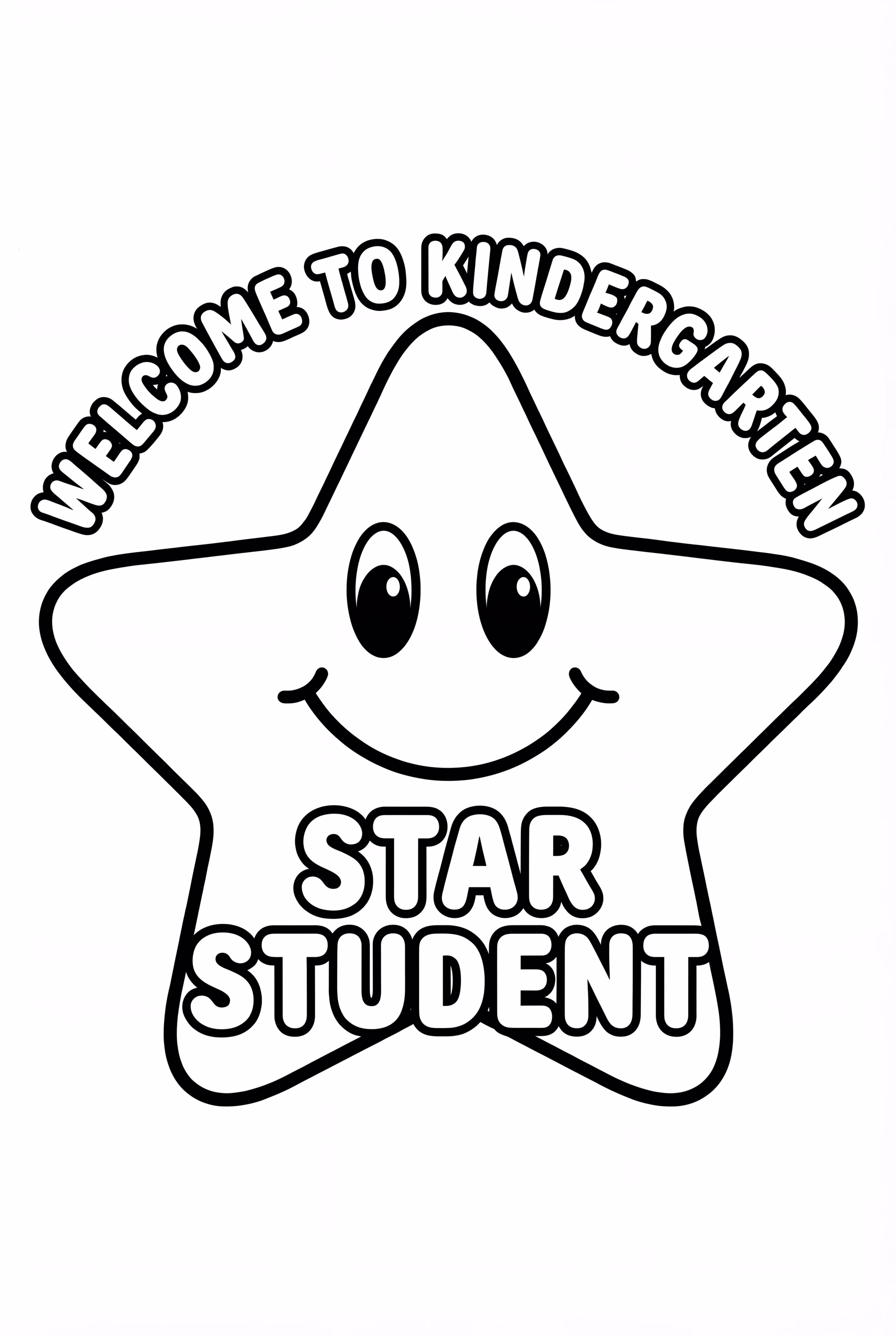 Bem-vindo ao Distintivo de Estudante Estrela do Jardim de Infância