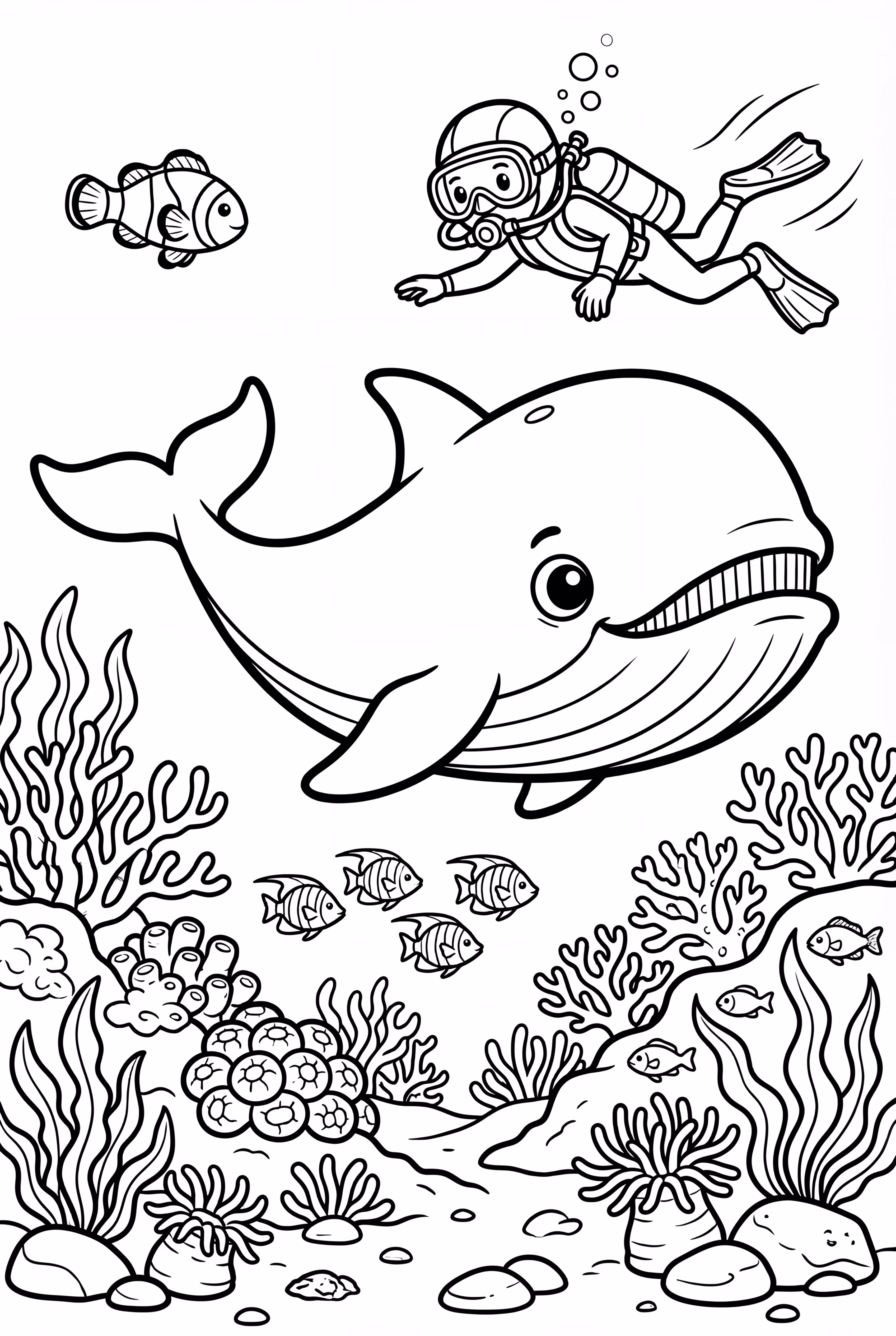 Whale Adventure with a Curious Diver -2