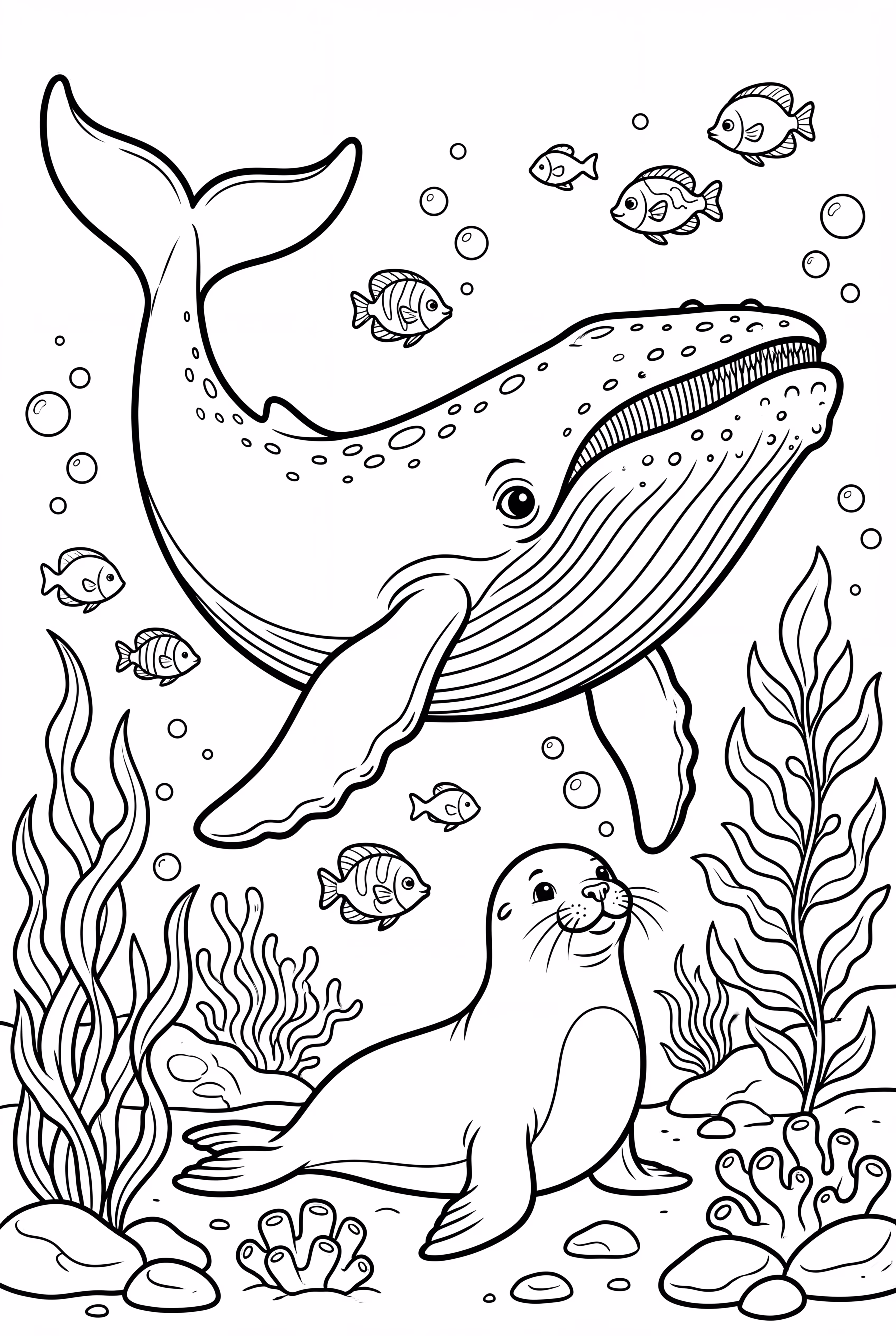 Whale Encounter with a Friendly Seal-2