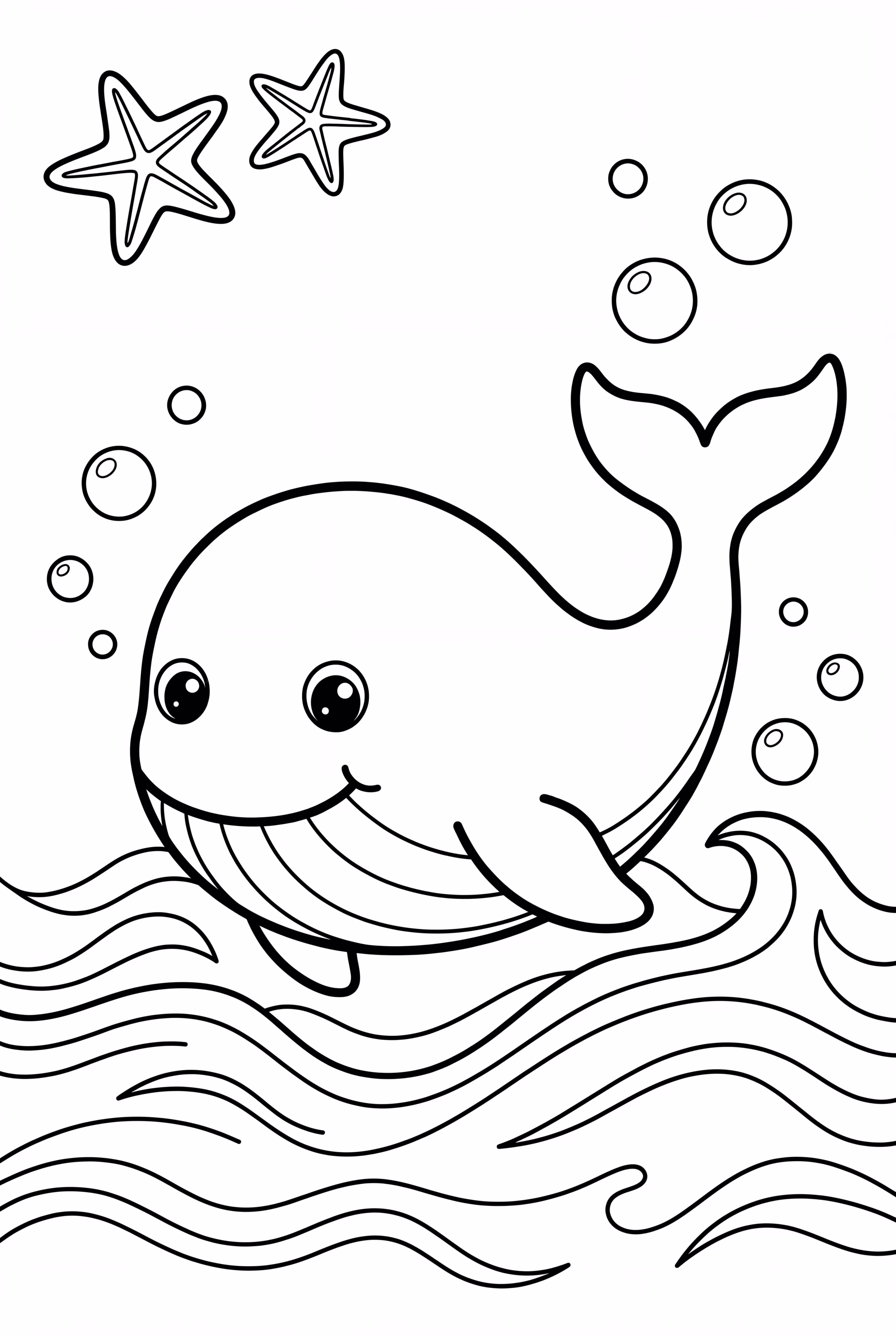 Whale Painting a Beautiful Ocean Scene