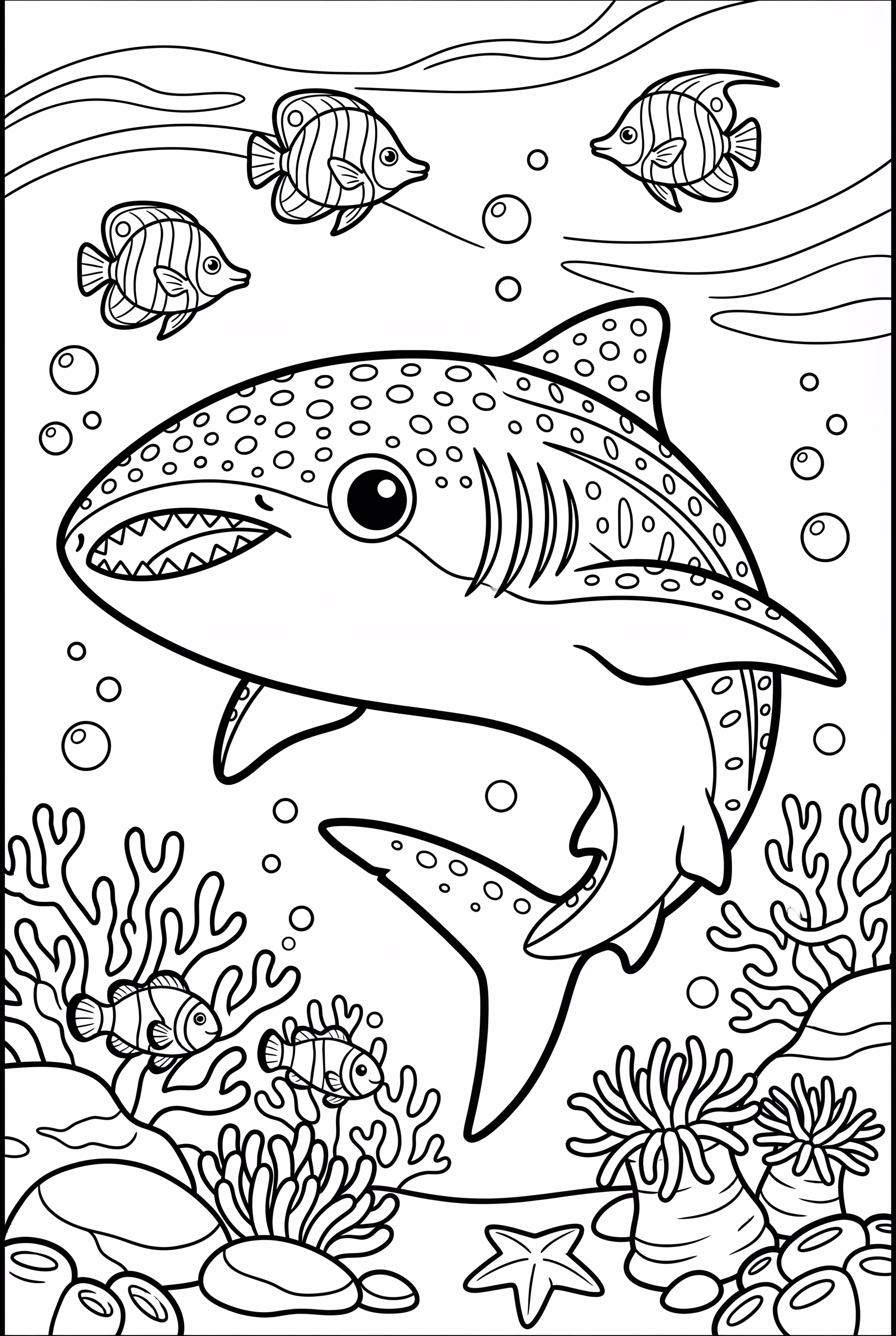 Whale Shark Gliding Through Coral Reefs-2