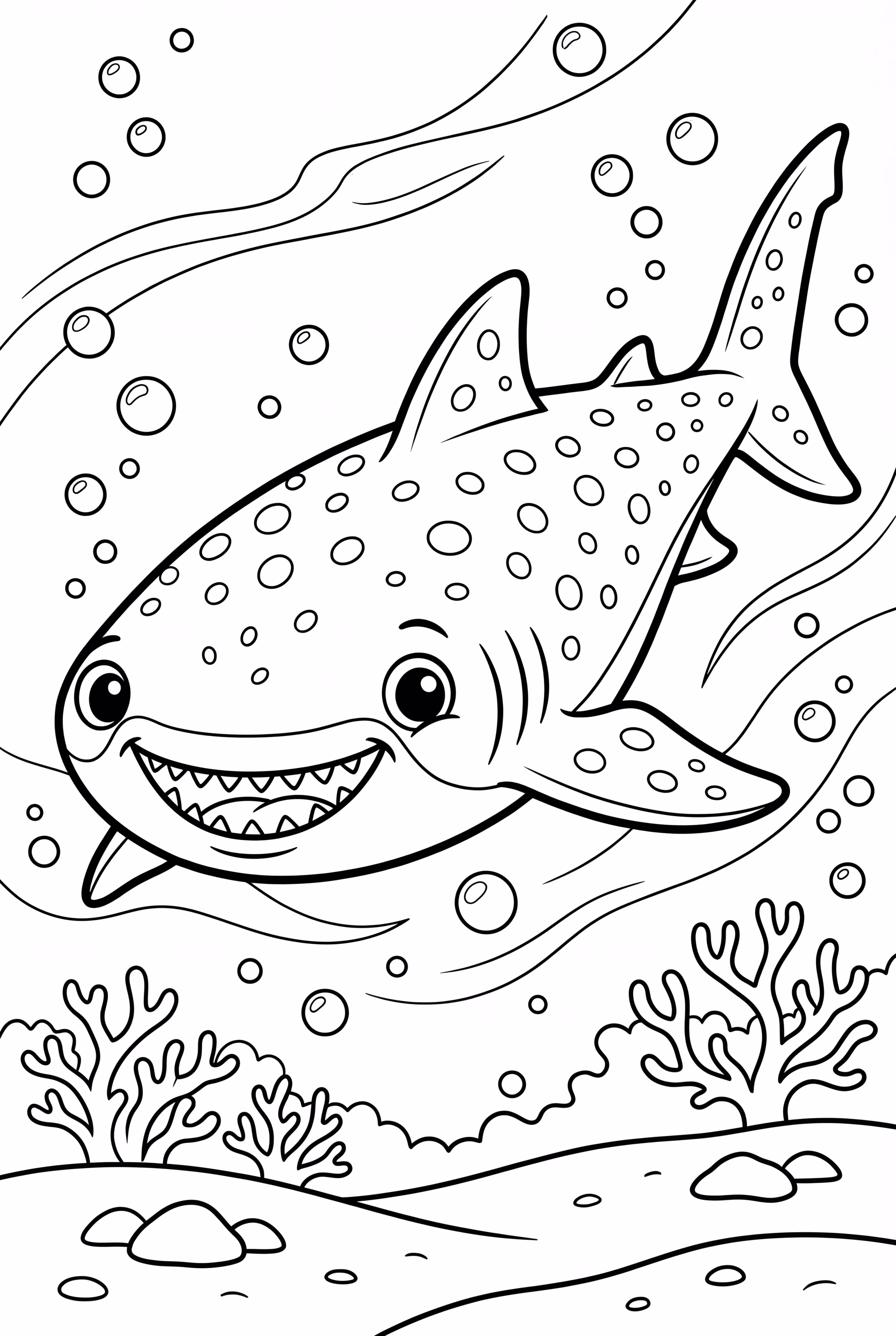 Whale Shark Gliding Through Coral Reefs