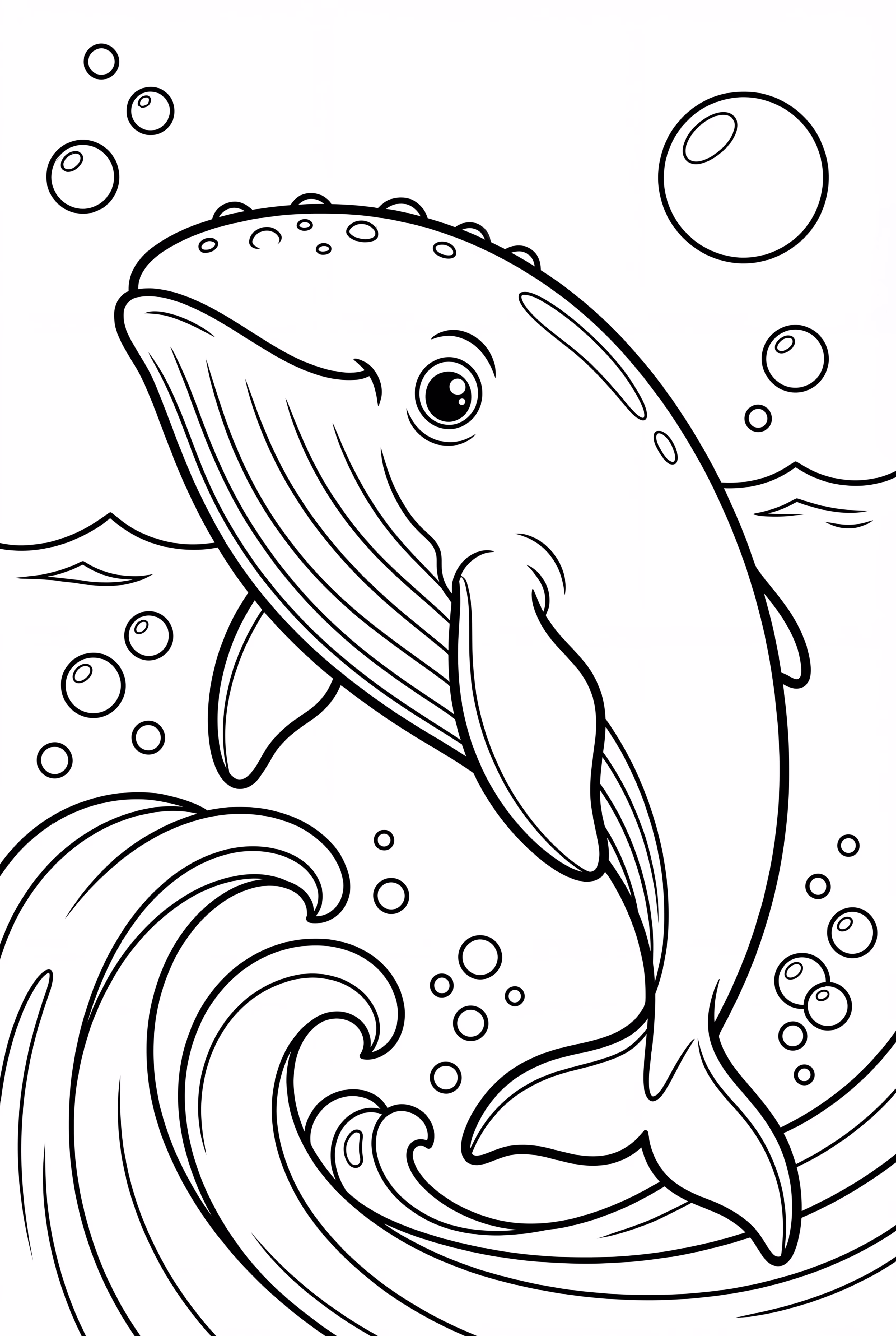 在彩虹中游泳的鲸鱼-2