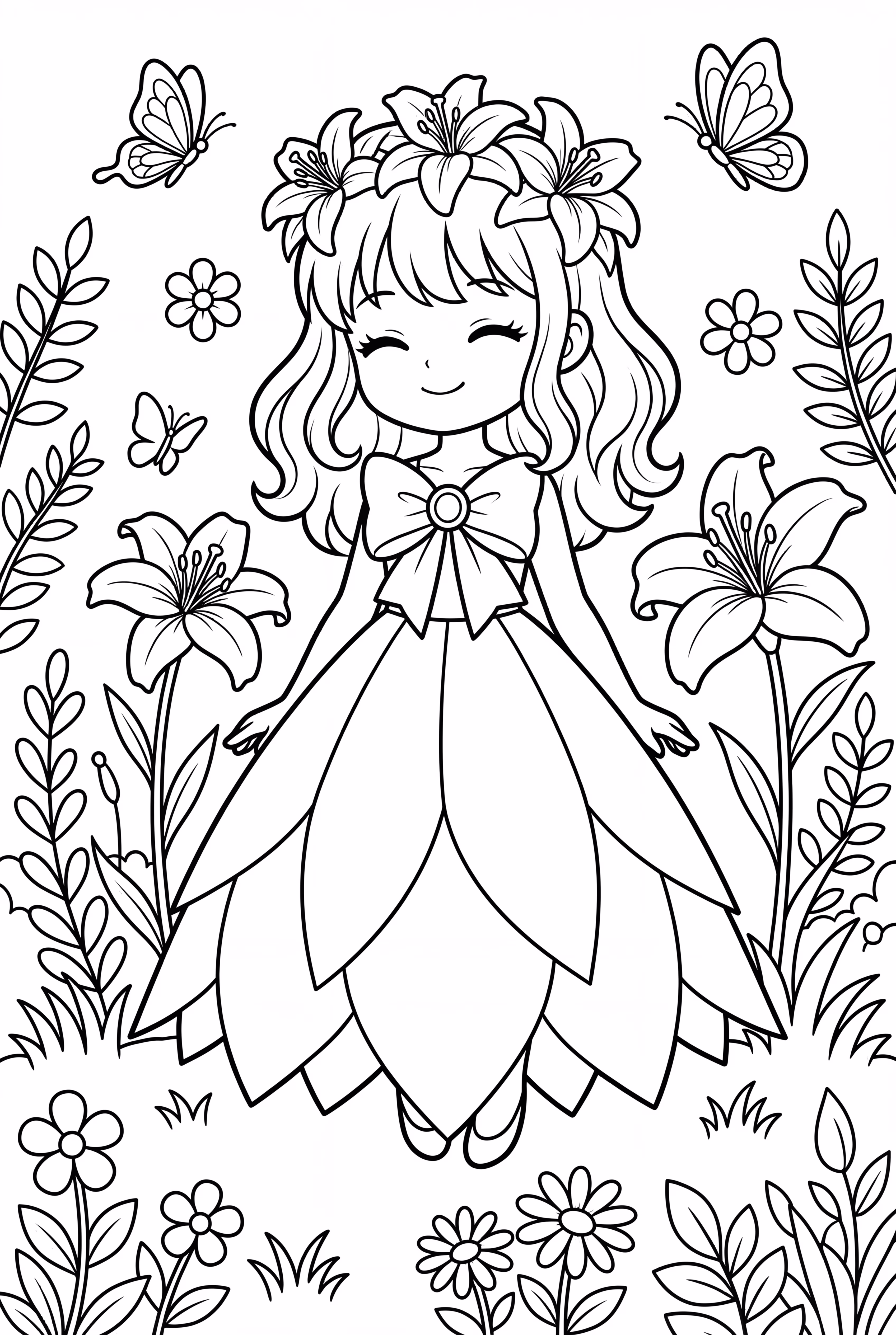 White Lily Cookie In Her Garden Cookie Run Kingdom