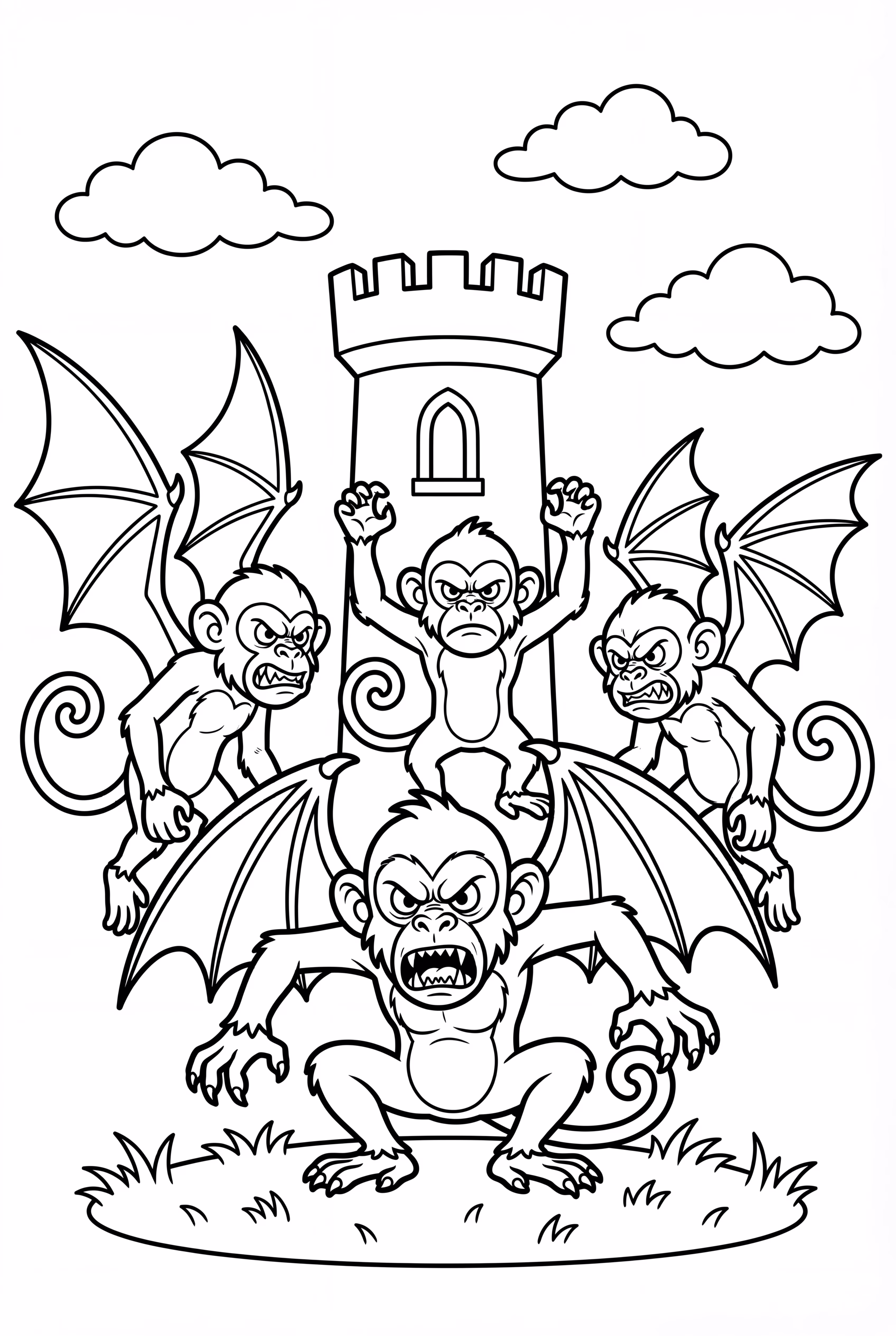 Wicked Flying Monkeys On Guard