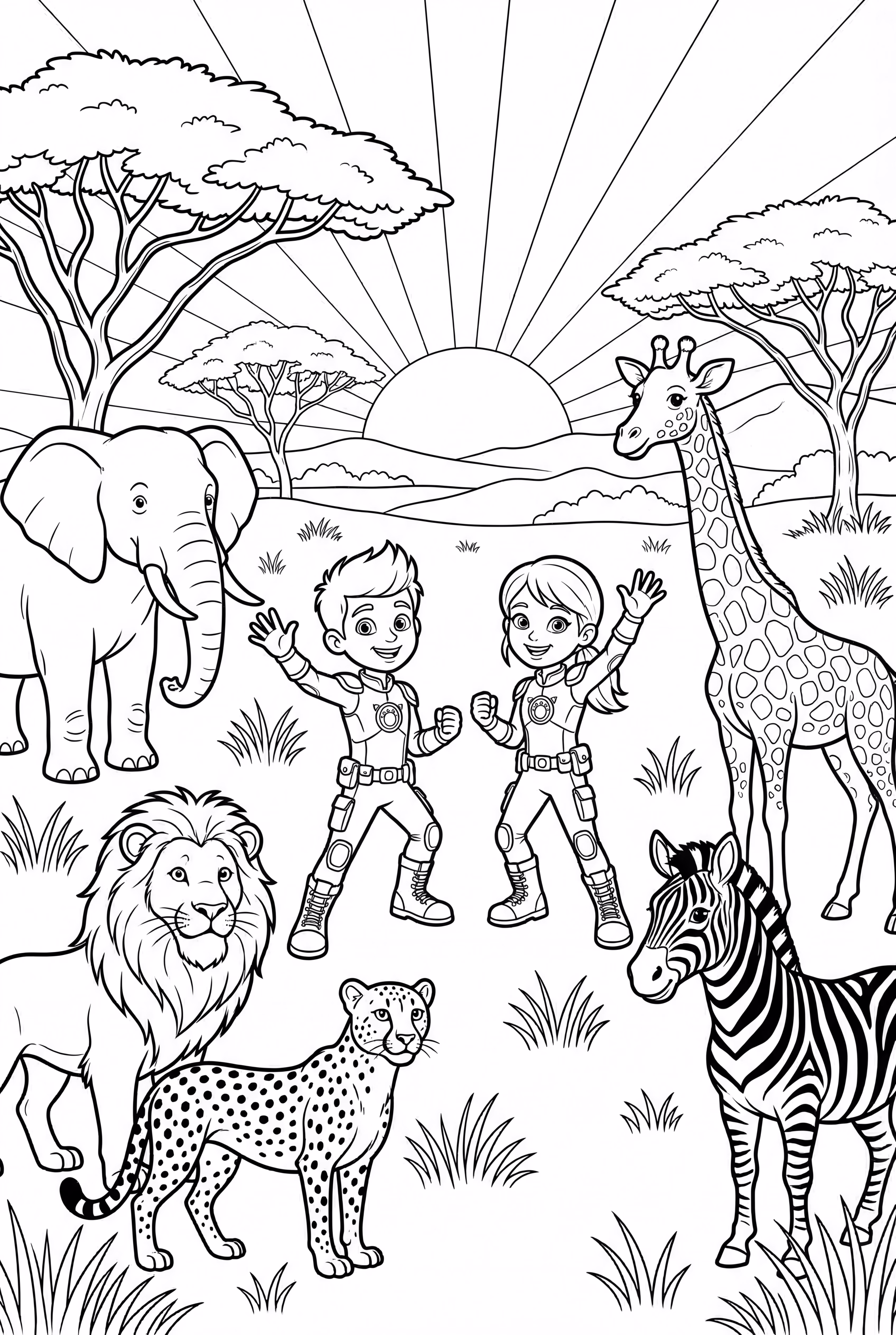 Wild Kratts And Animals Of The African Savanna