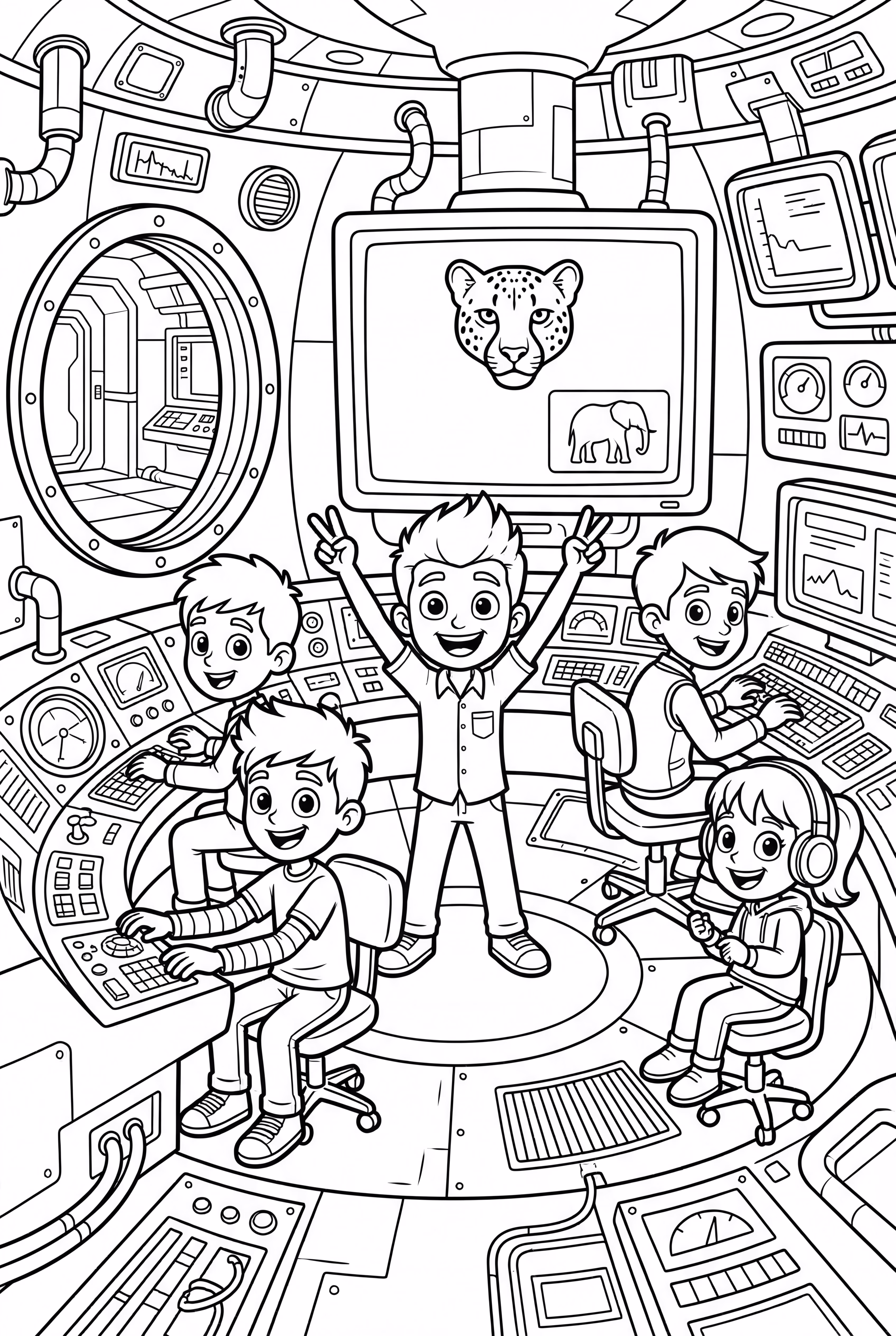 Wild Kratts Inside The Tortuga HQ Control Room