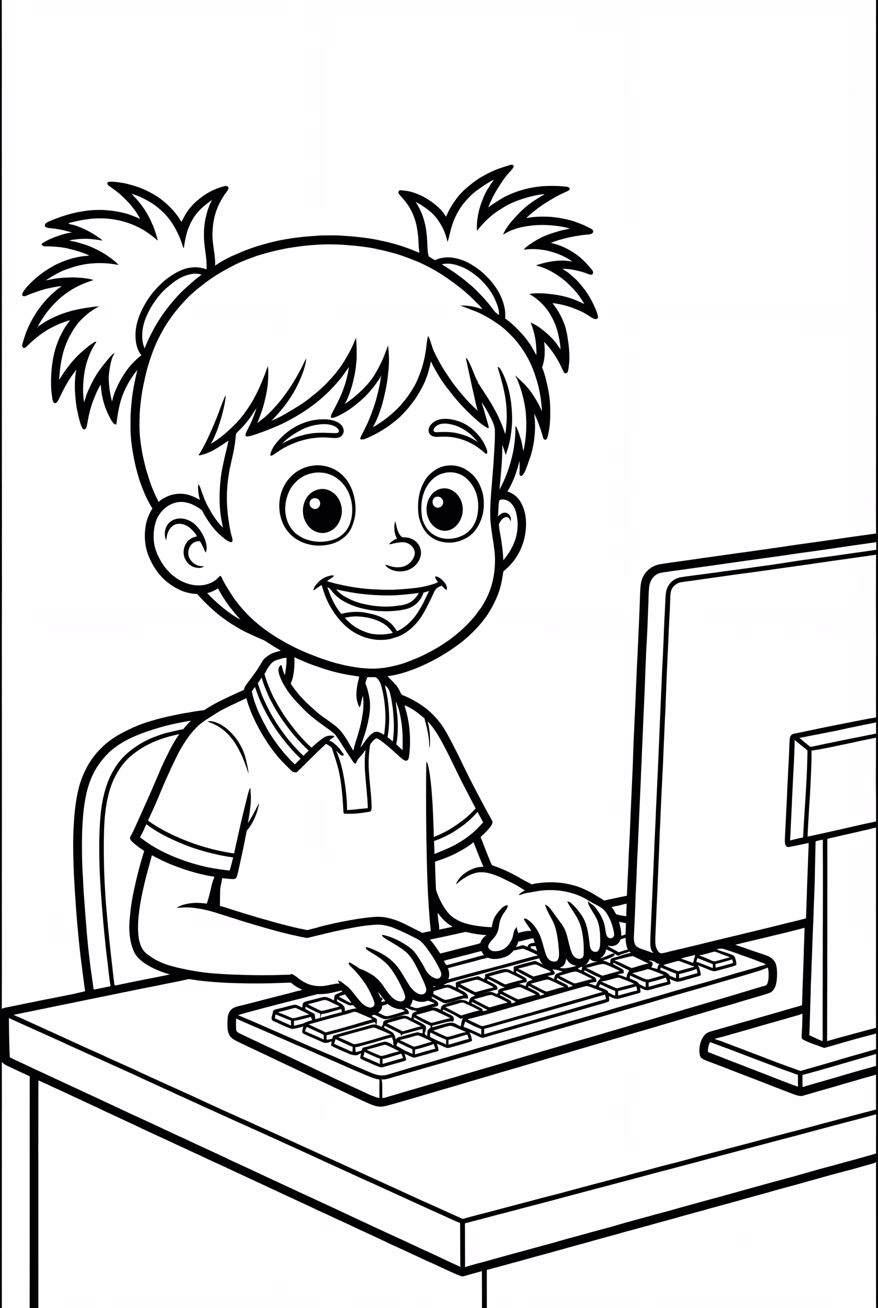 Wild Kratts Koki At Her Computer