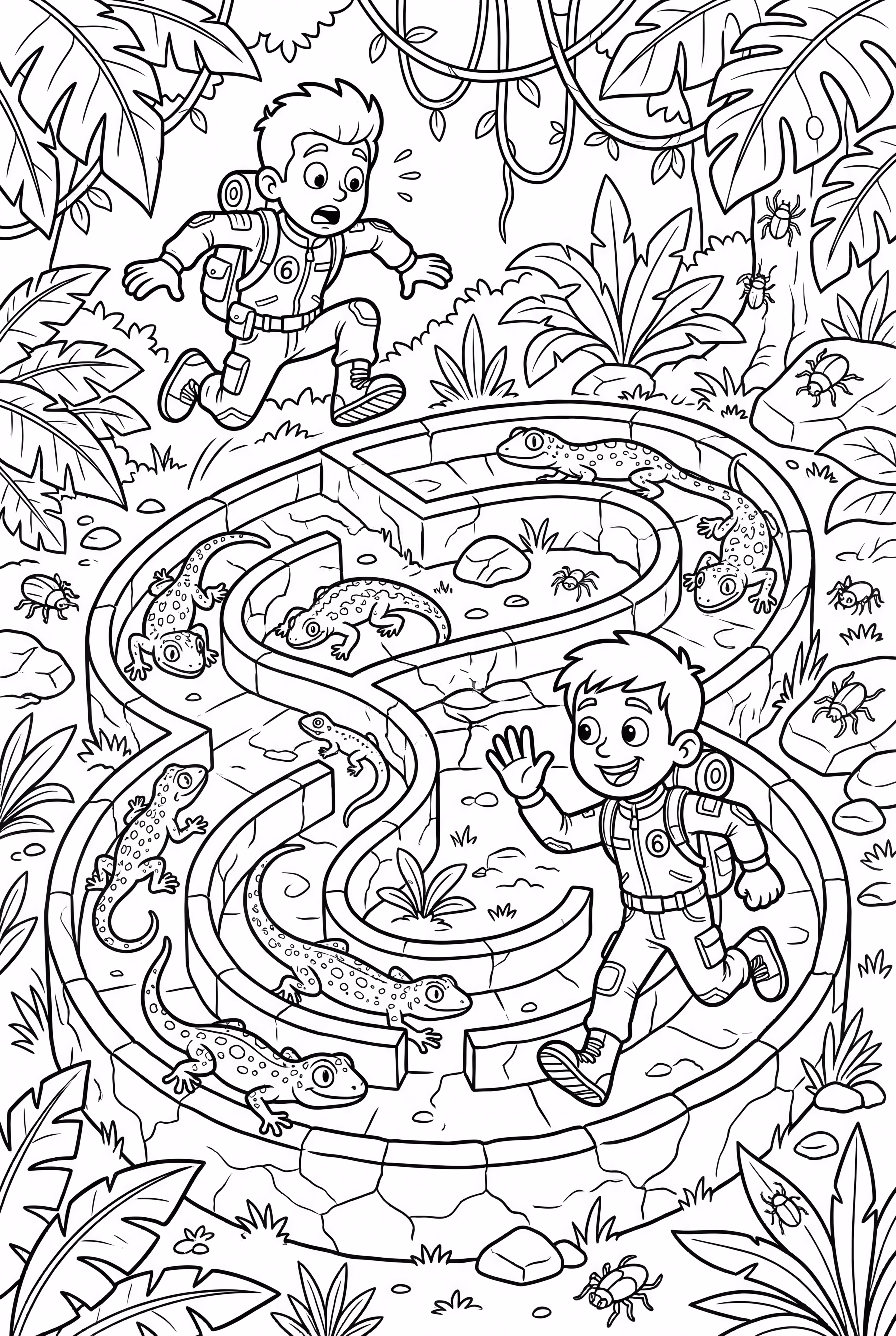 野生克拉特穿越蜥蜴迷宫