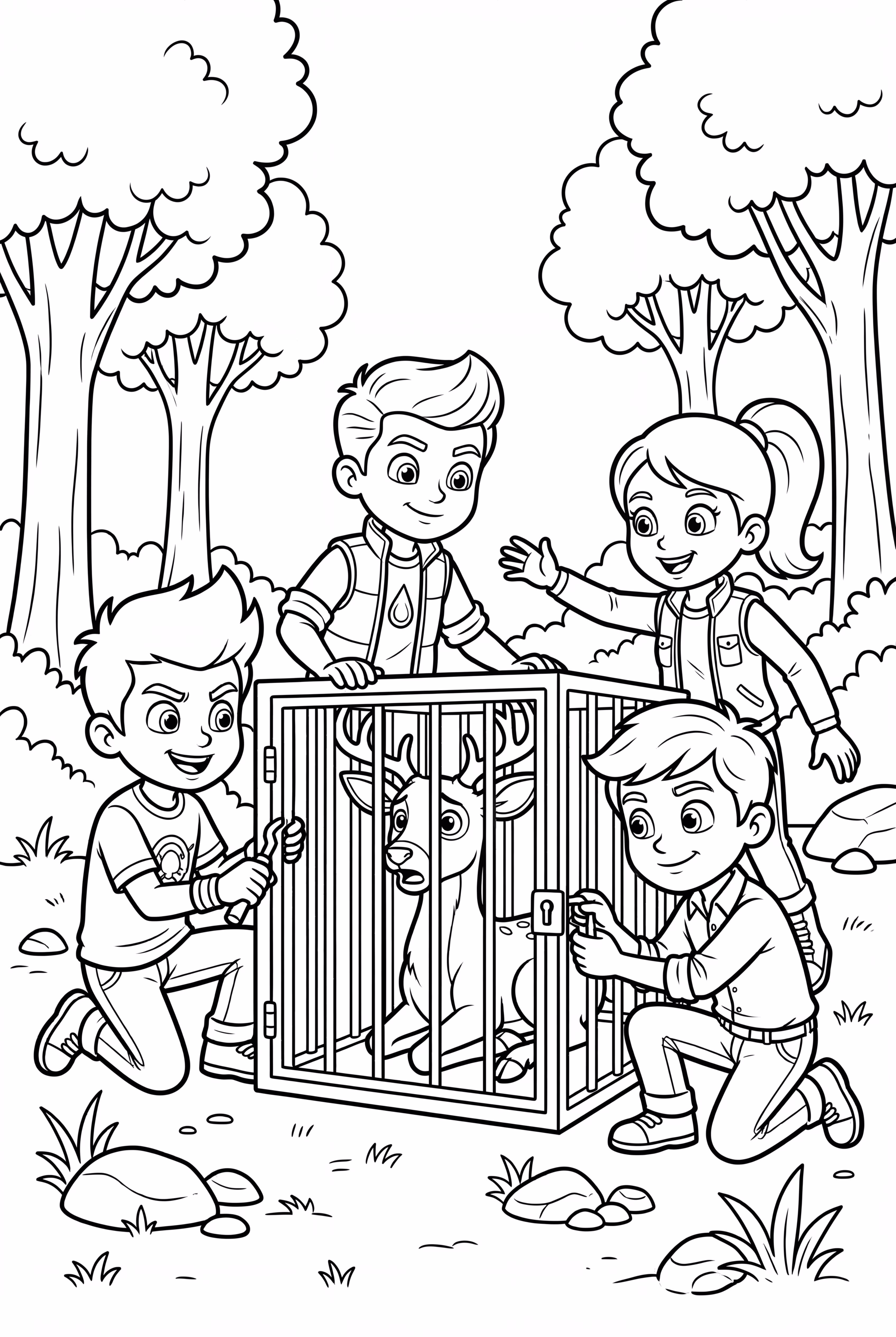 Wild Kratts Rescuing A Trapped Animal