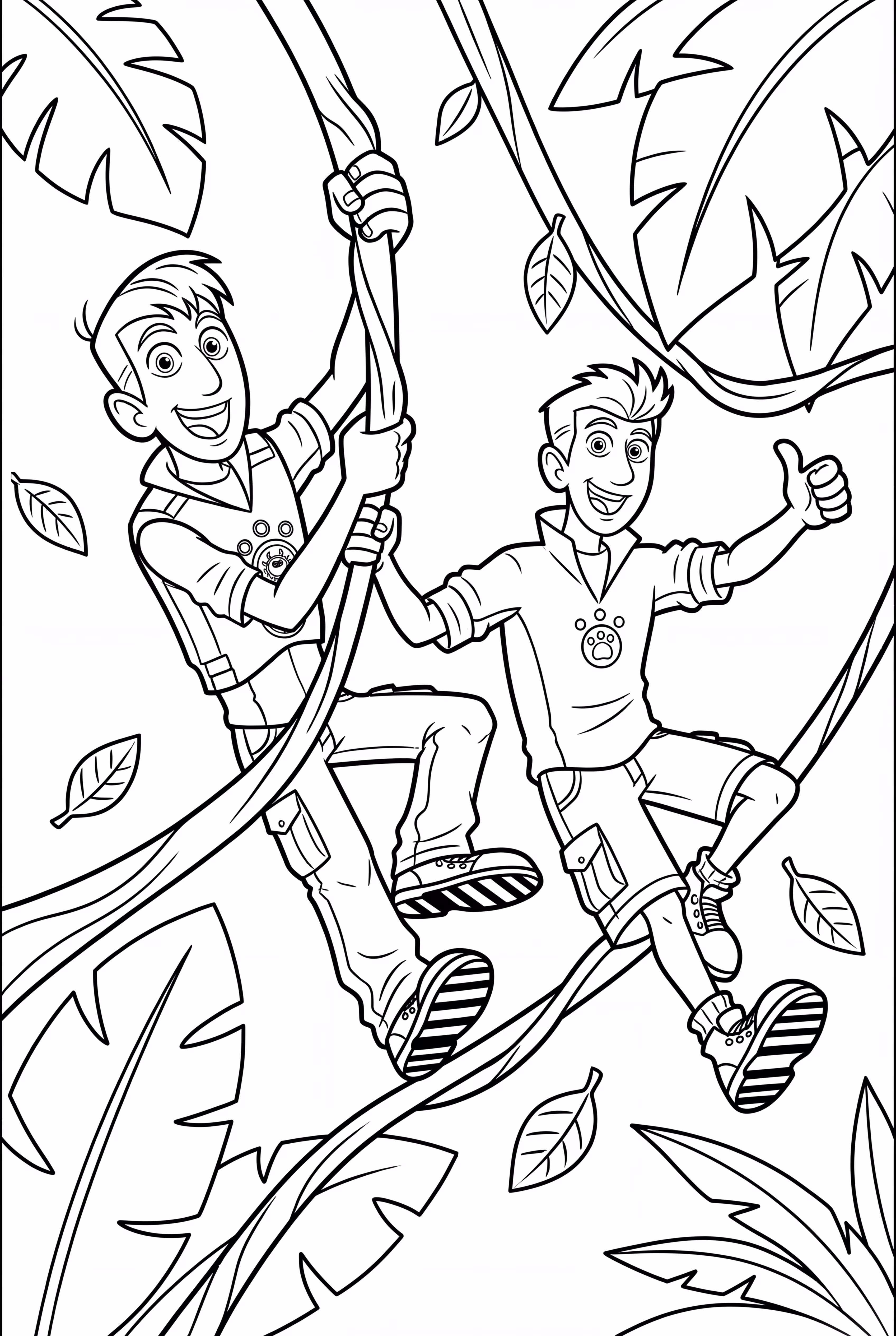 Wild Kratts Swinging On A Vine
