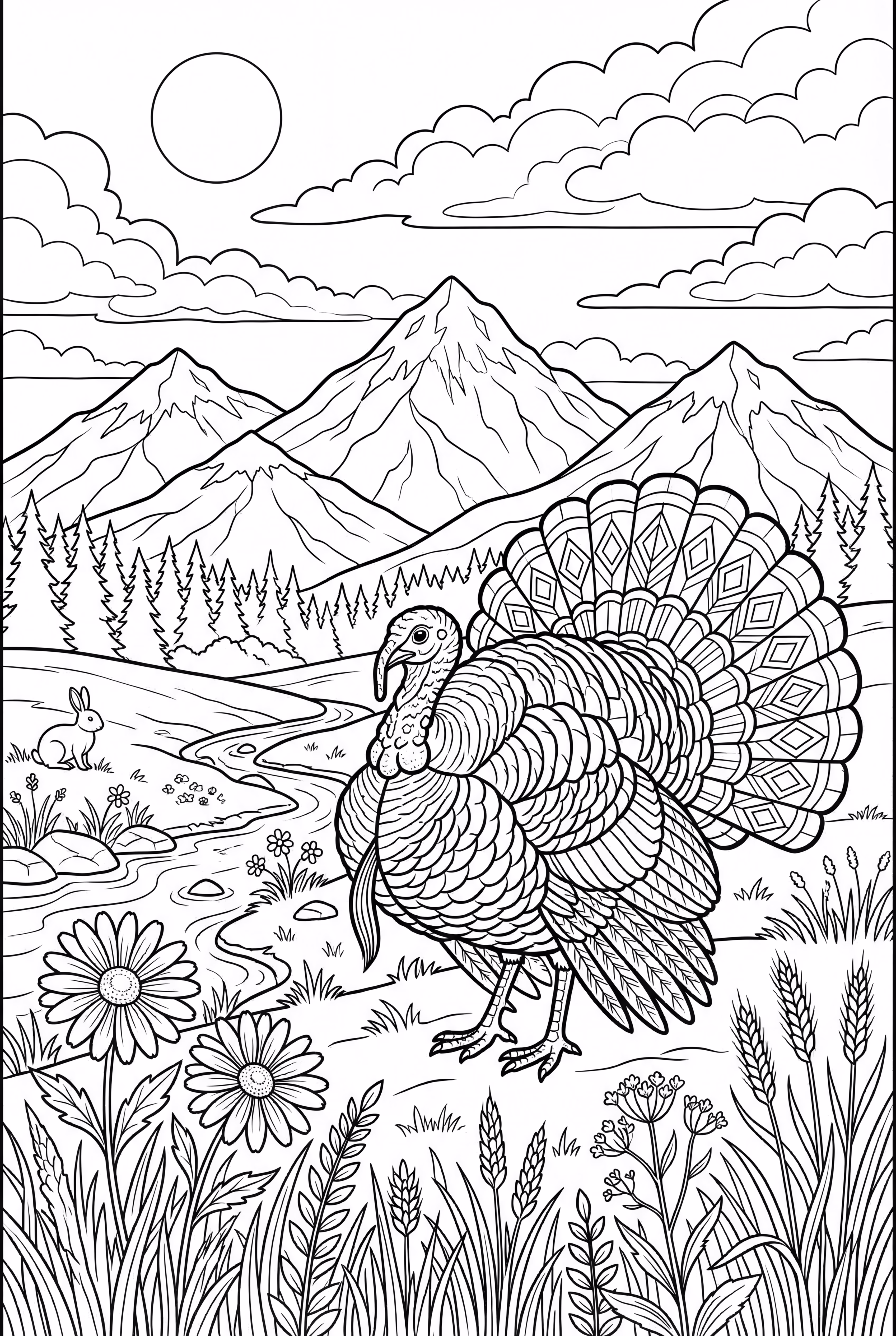 Paysage de dinde sauvage-2