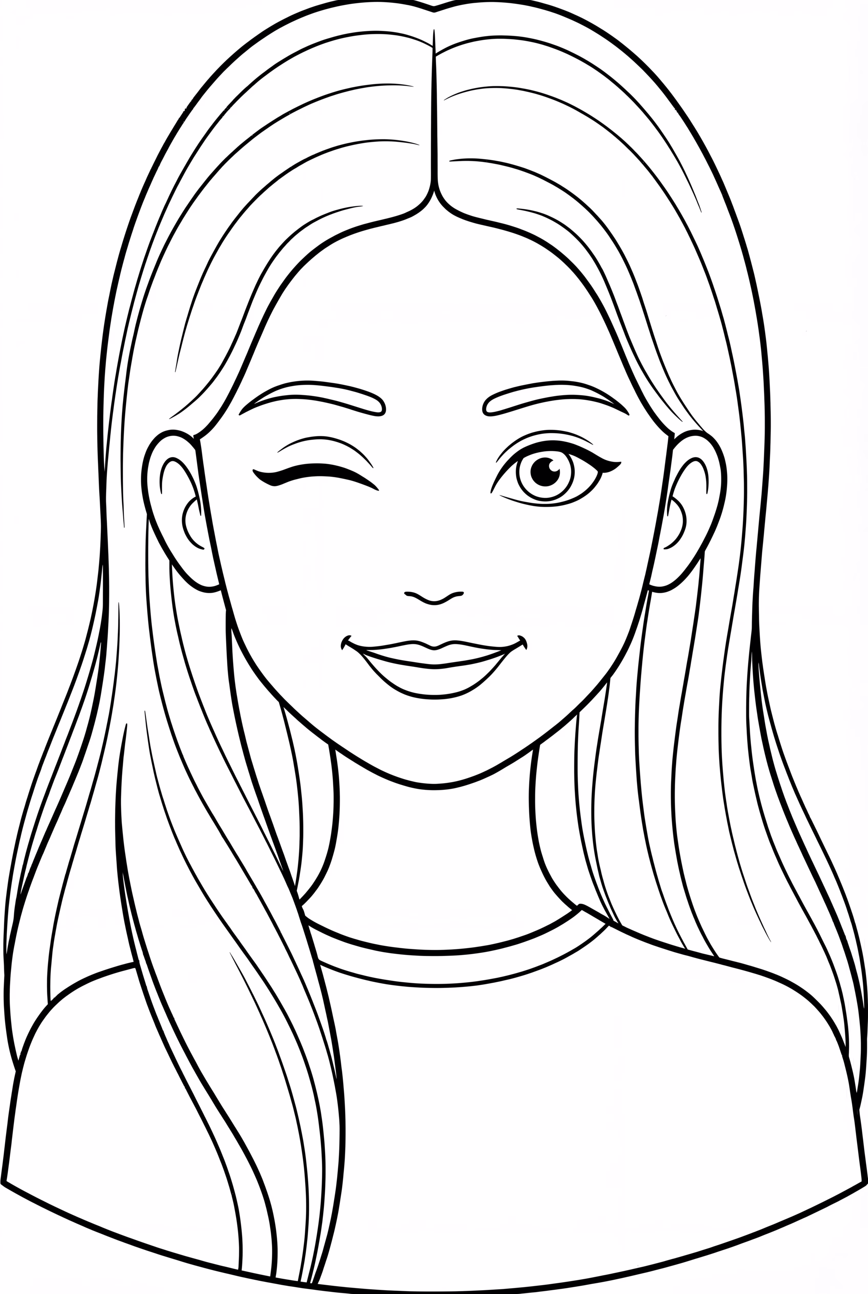 Portrait de Billie Eilish qui fait un clin d'œil