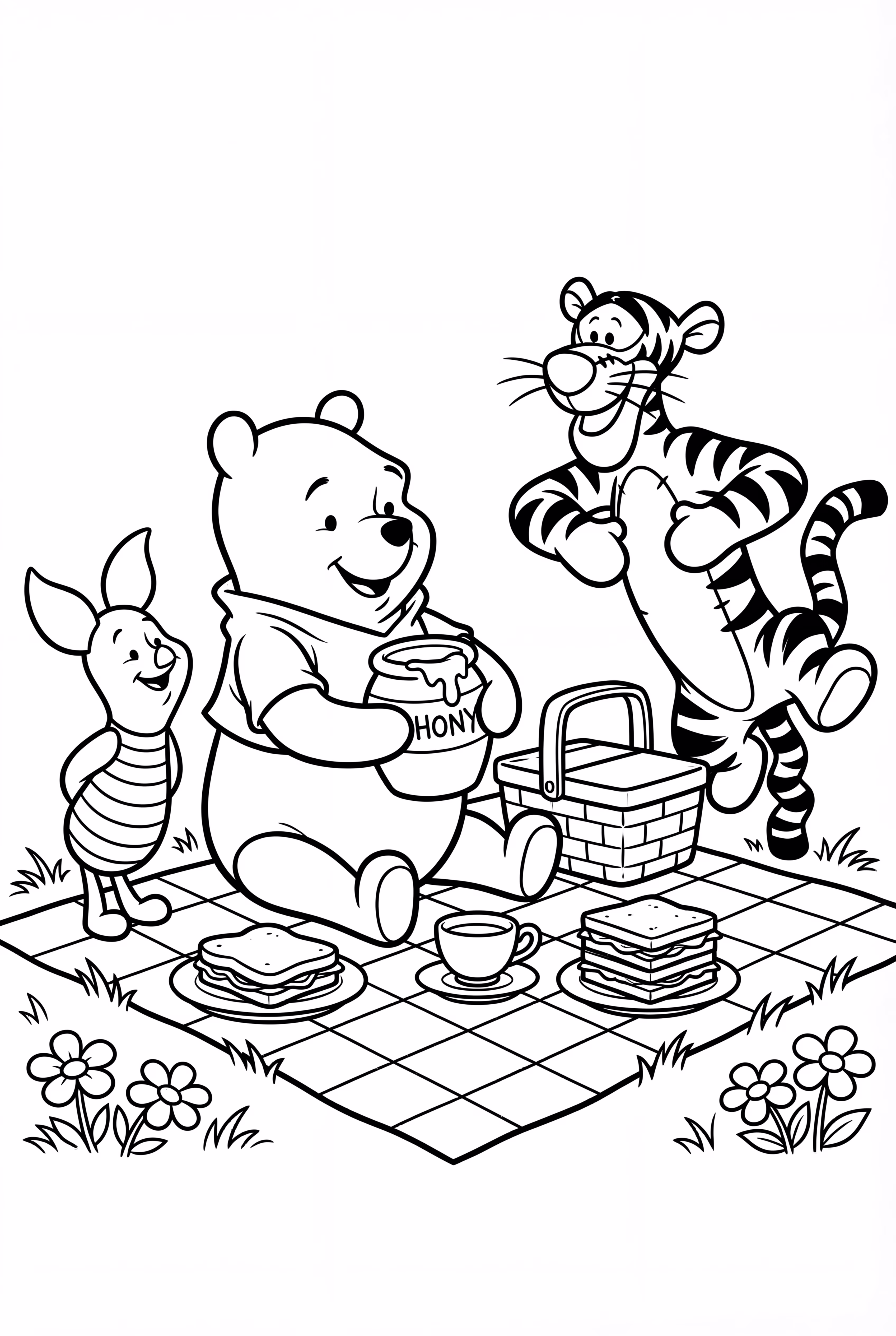 小熊维尼和朋友们在野餐