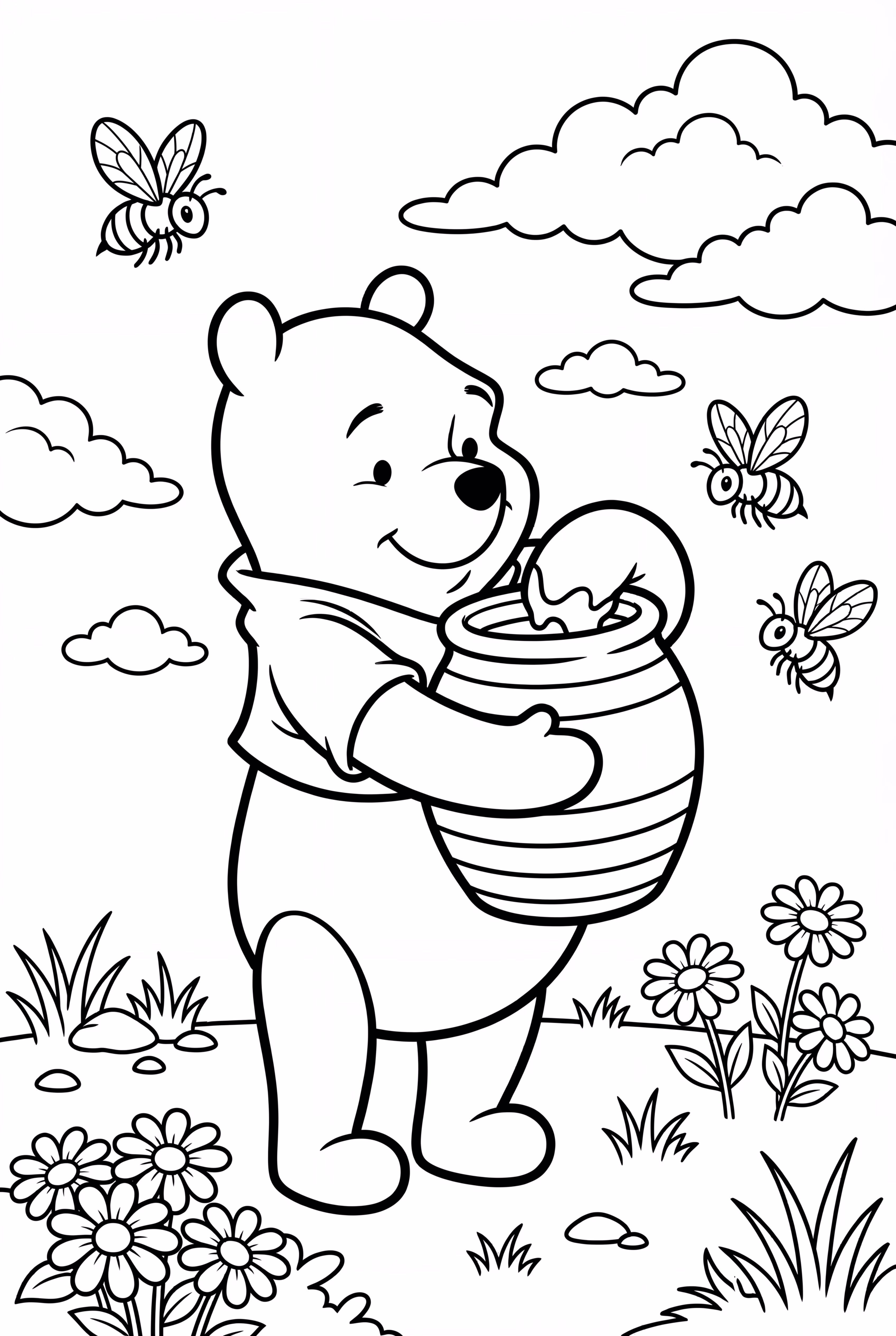 winnie l'ourson pot de miel