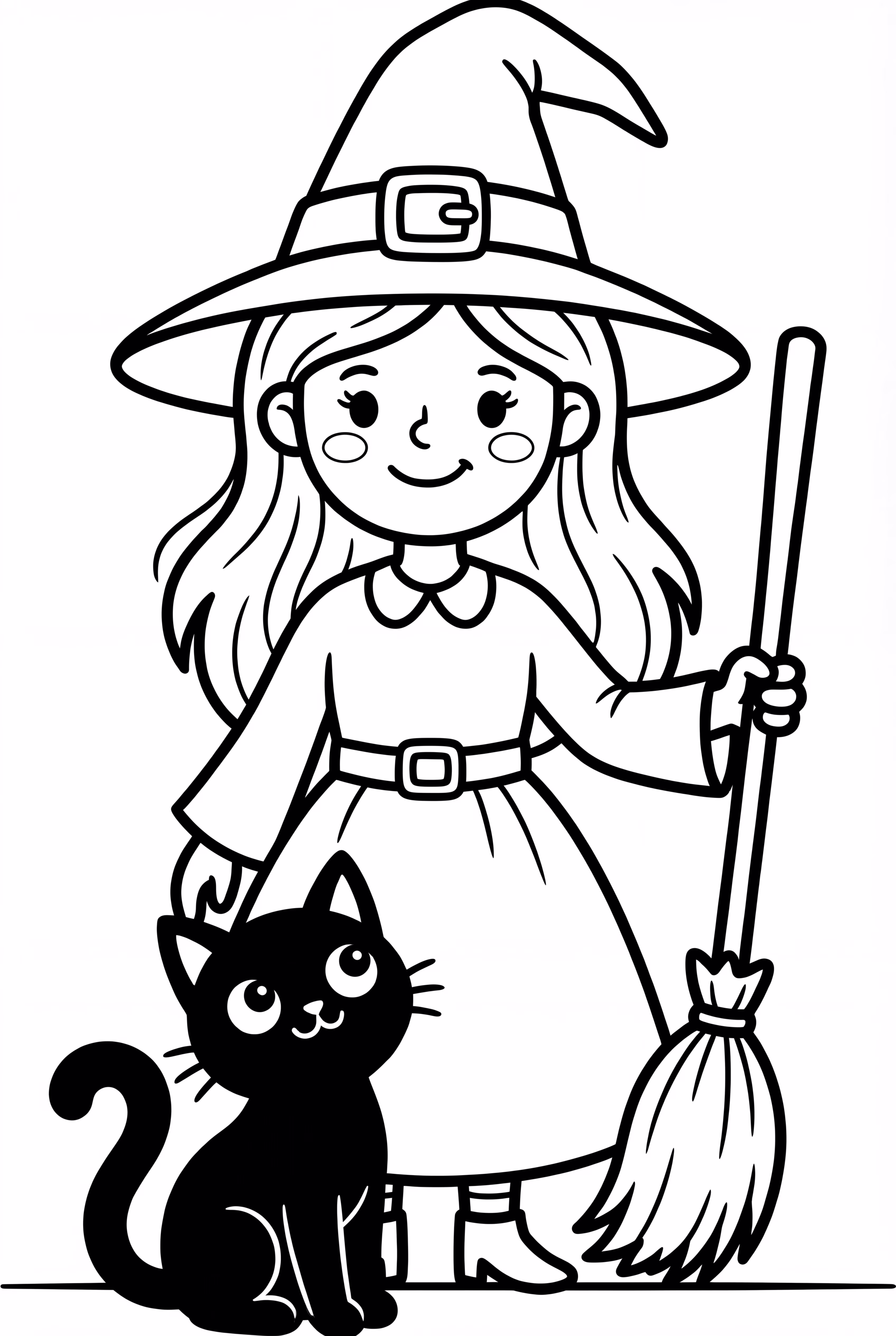 witch cat friend