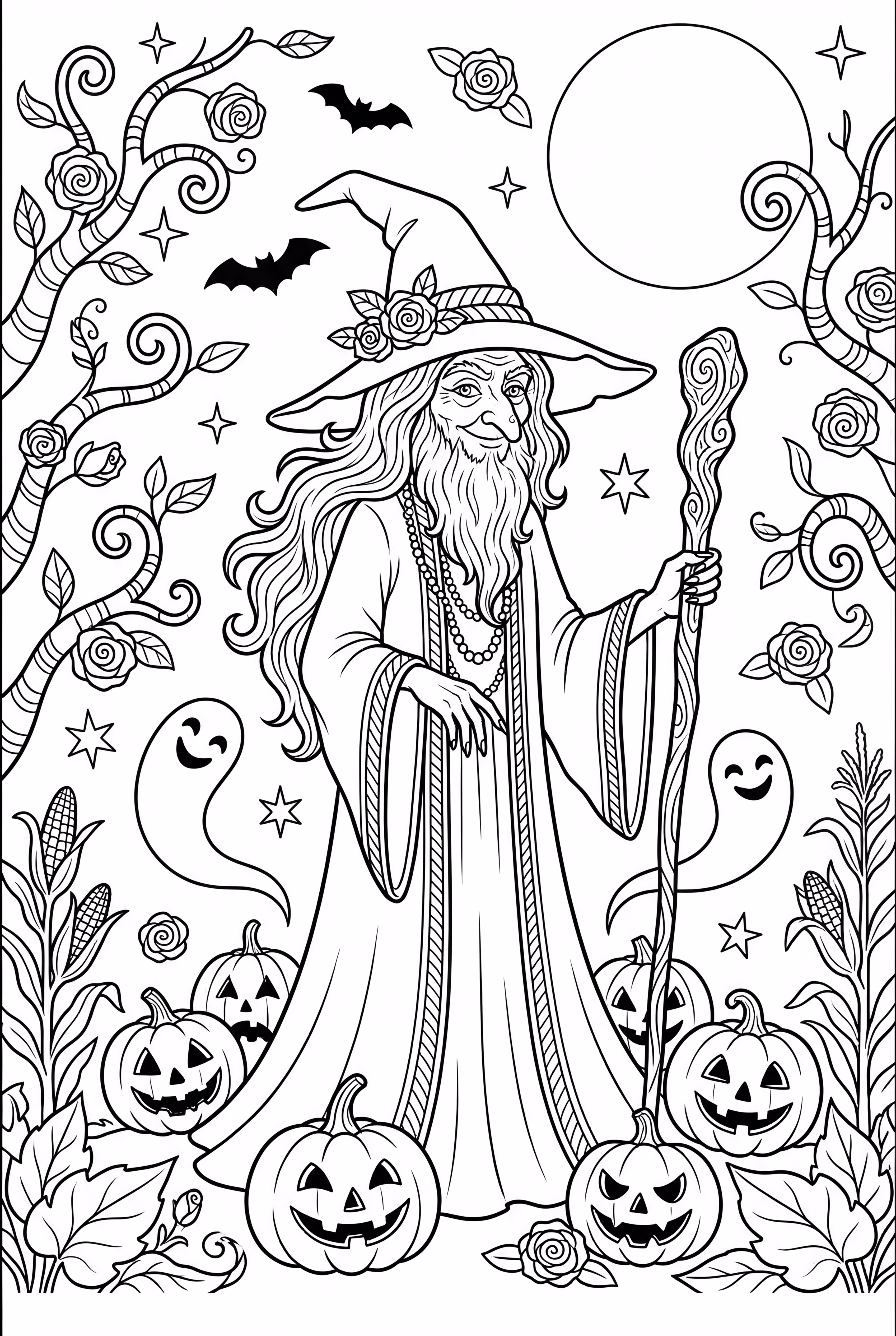 sorcière nuit d'Halloween