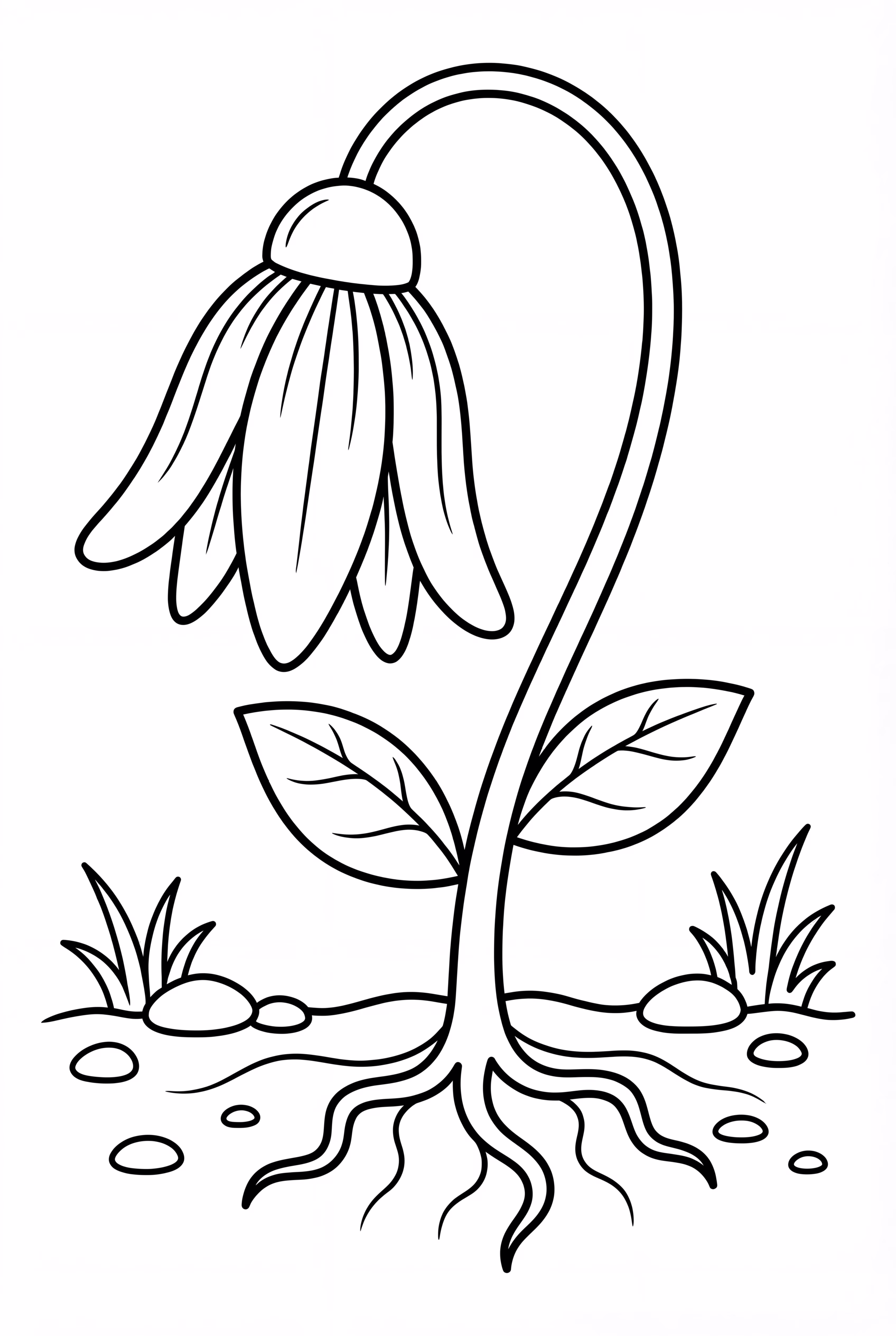 시들어가는 꽃, 새싹 다시 자라기