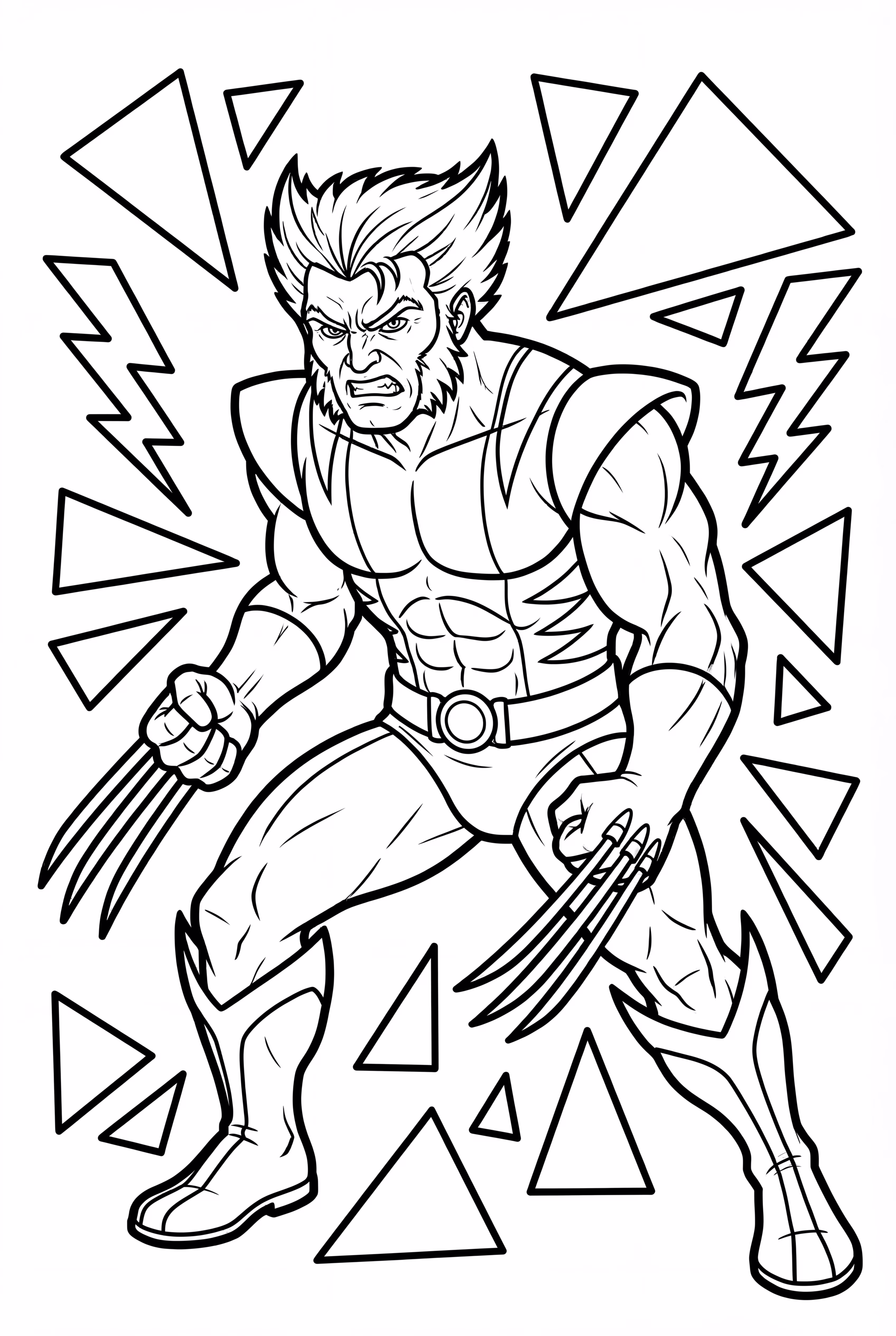 Wolverine With A Fierce Expression
