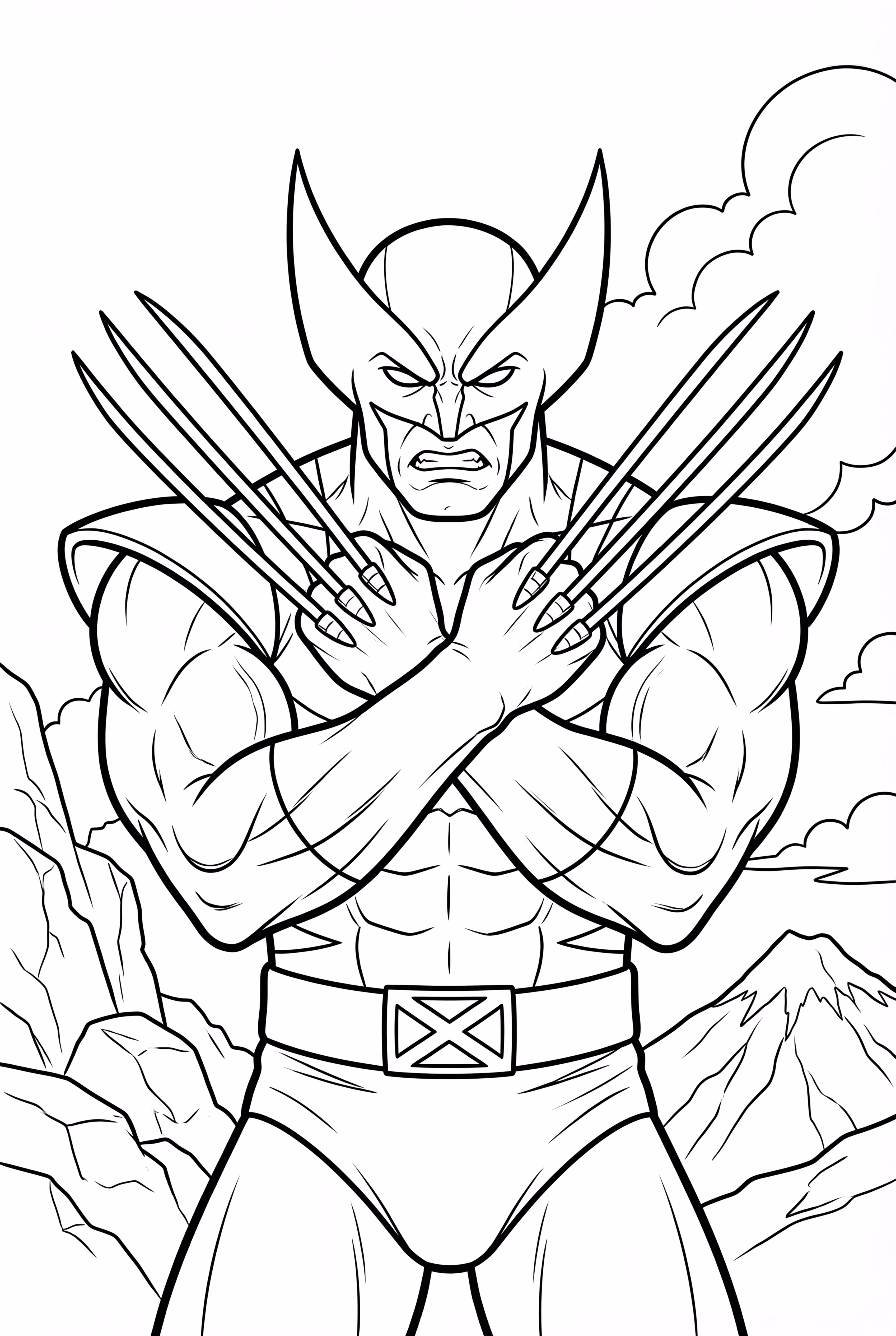 金刚狼双爪交叉