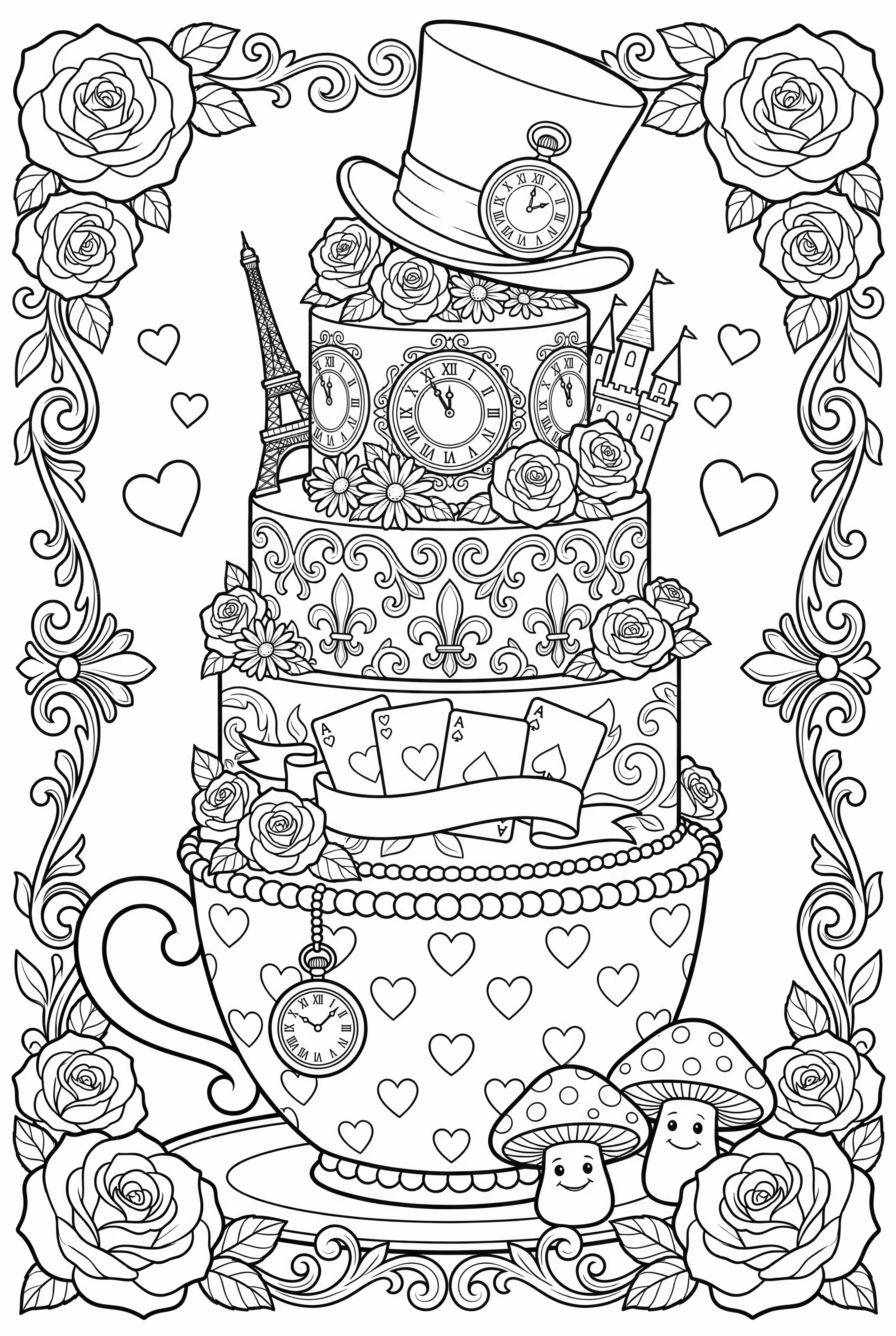 Wonderland Tea Party Cake