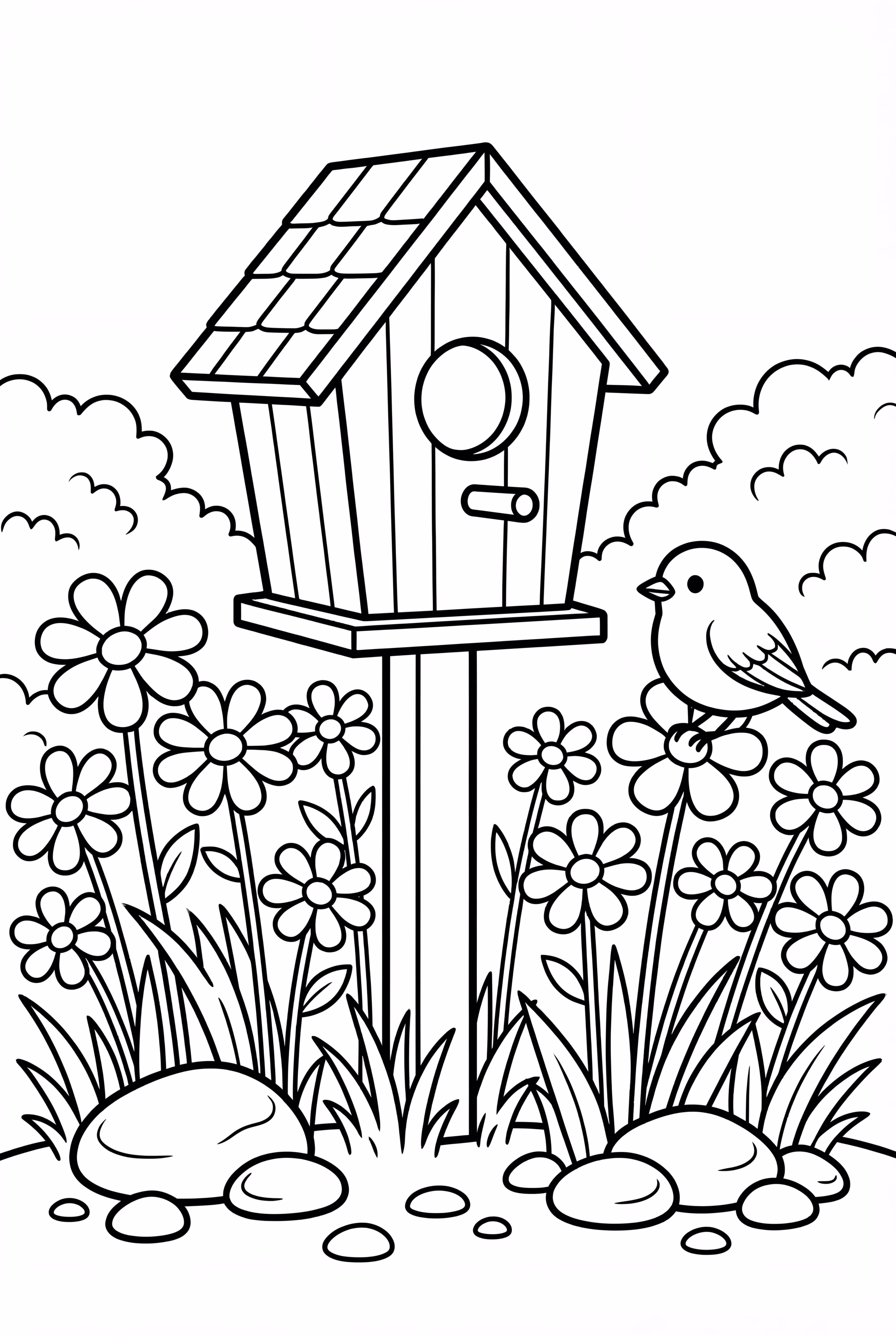 自然の中の木製ボックス