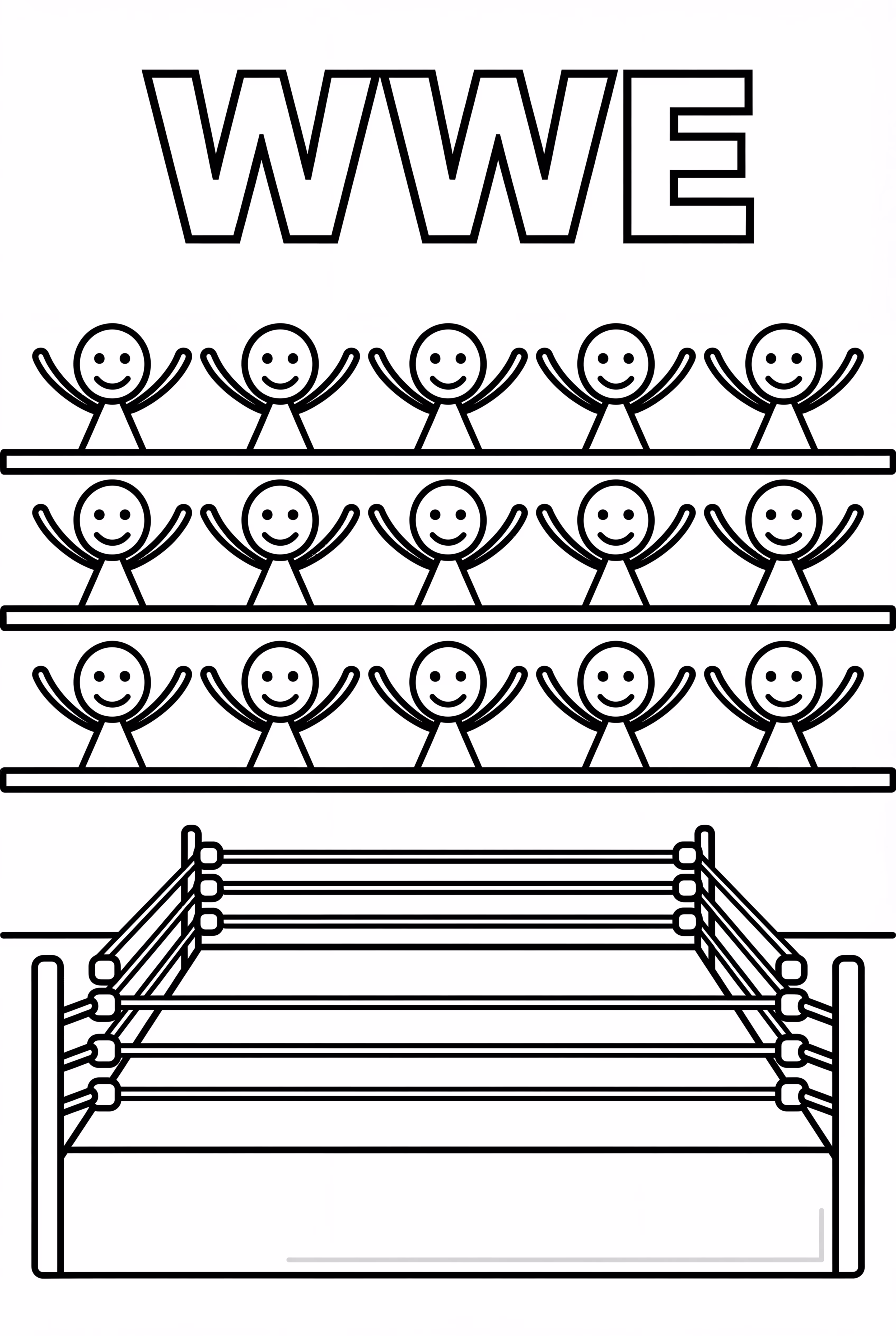 WWE Arena Crowd Cheering